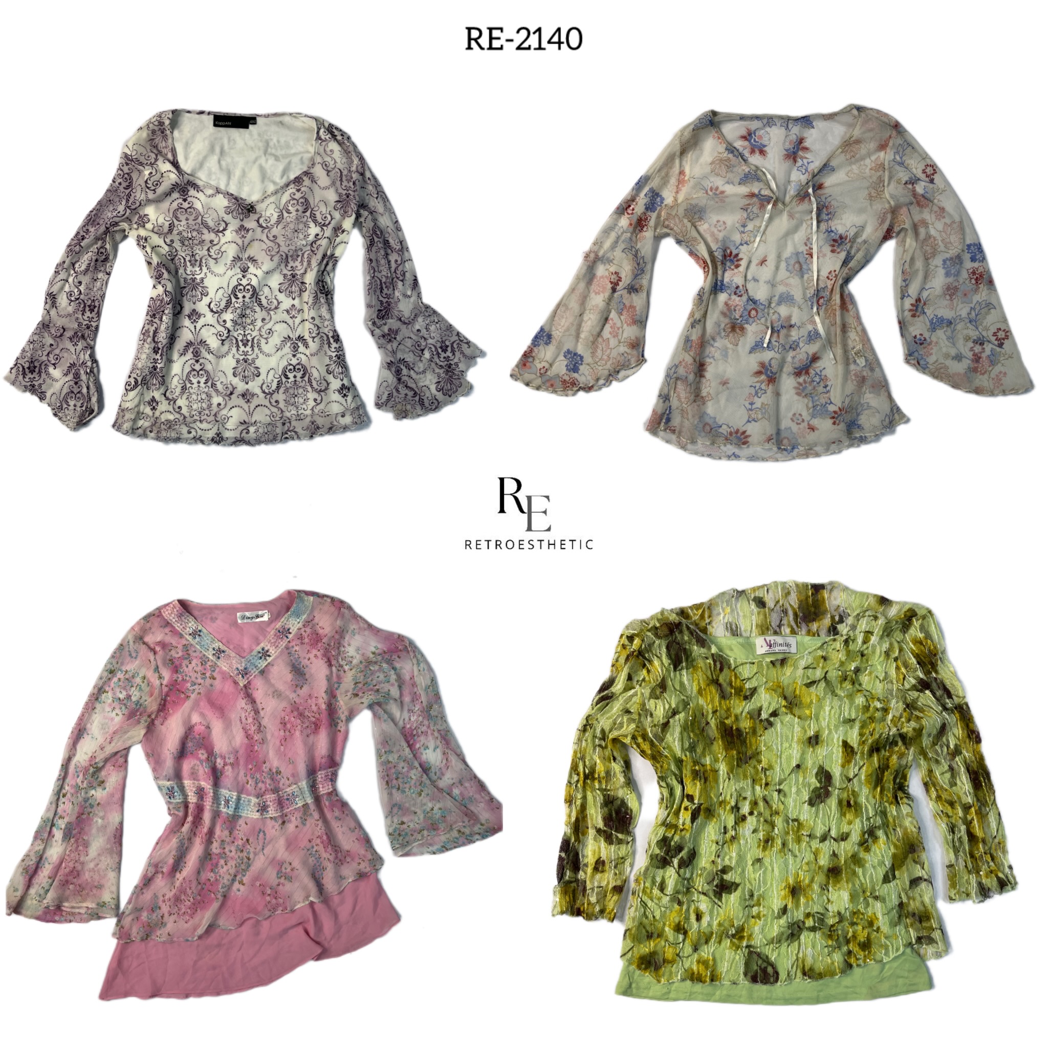Y2K Soft Girl Full sleeve Tops(Re-2140)