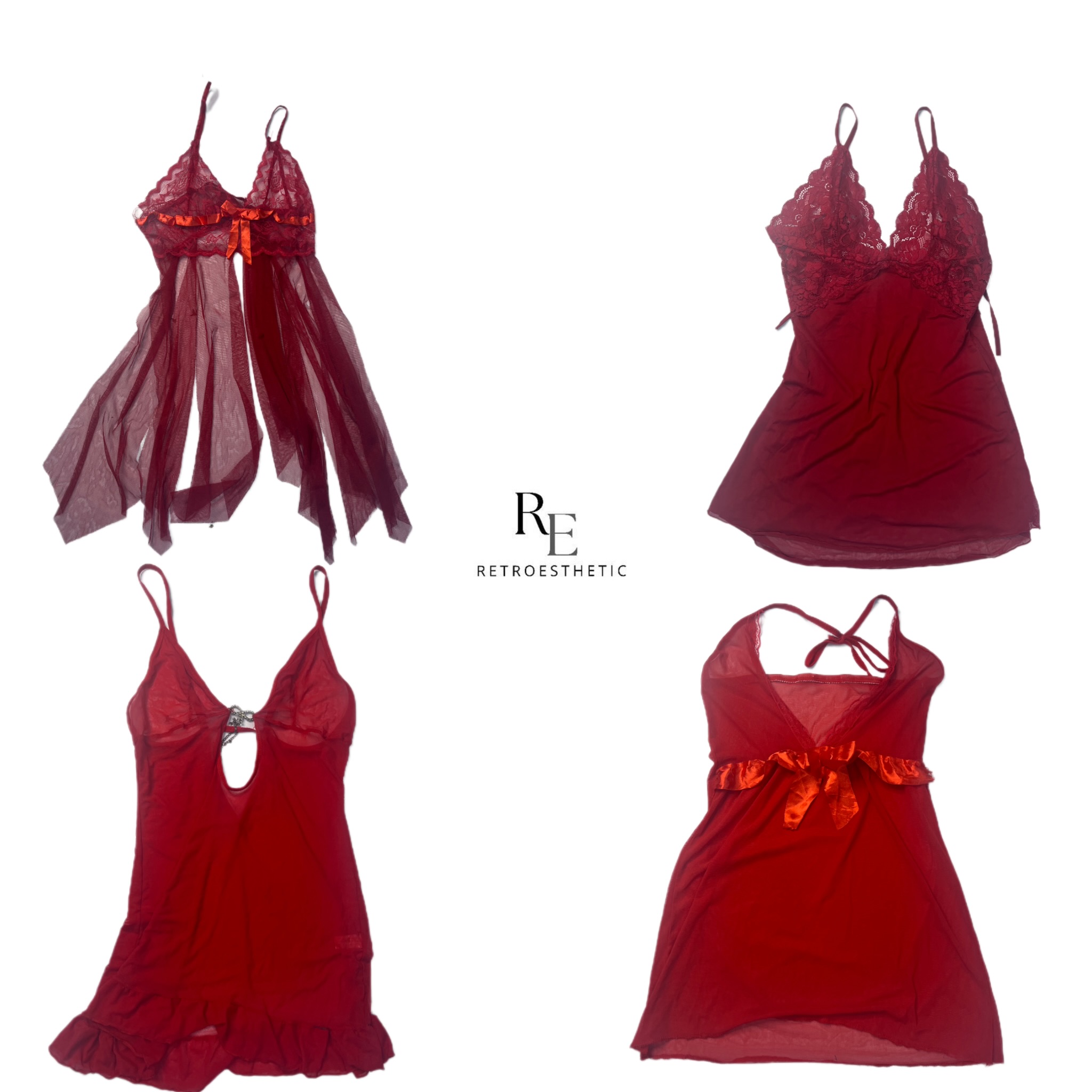 Y2K Romantic vibe Cami Tops (RE-2120)
