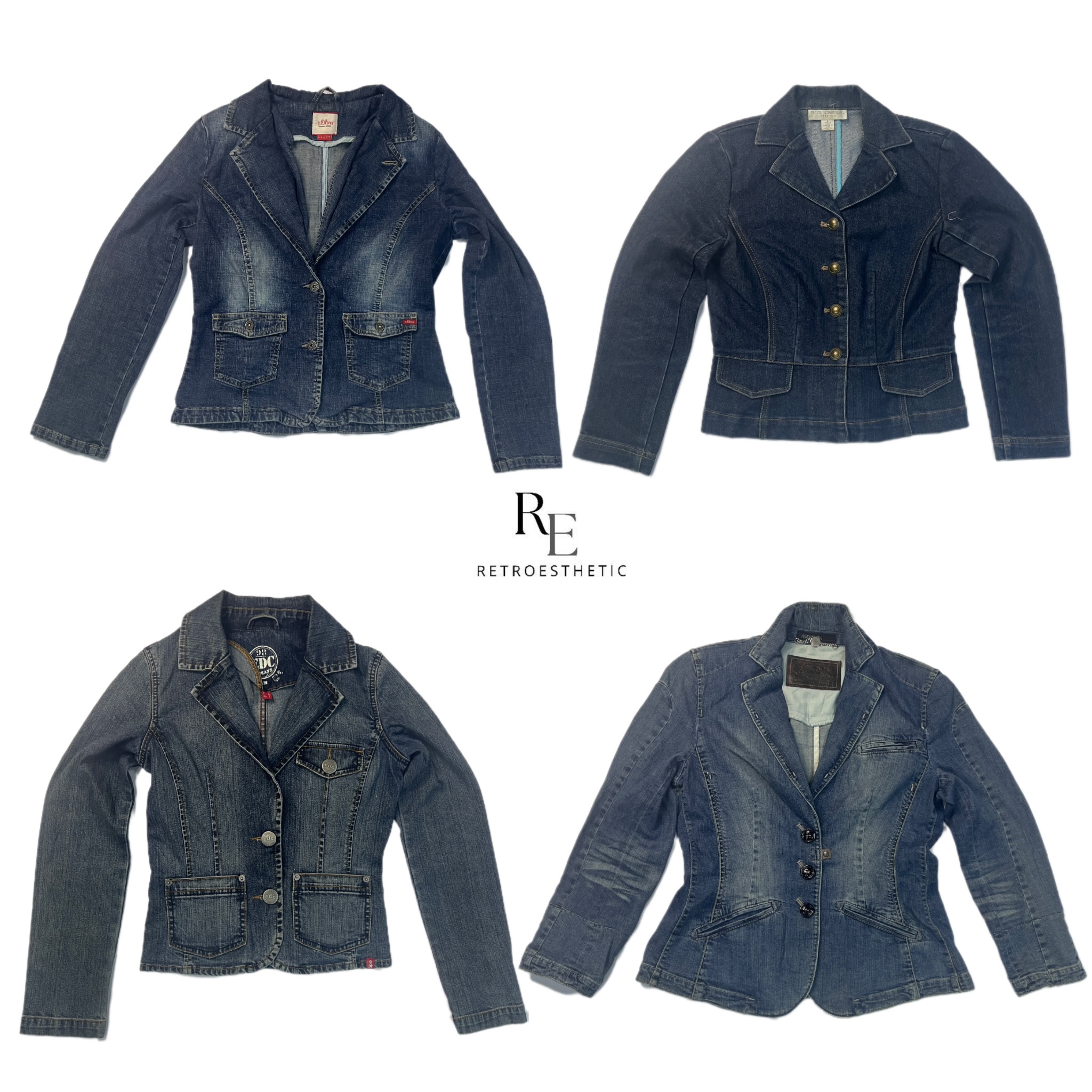 Y2K IT Girl Denim Jacket (RE-2121)