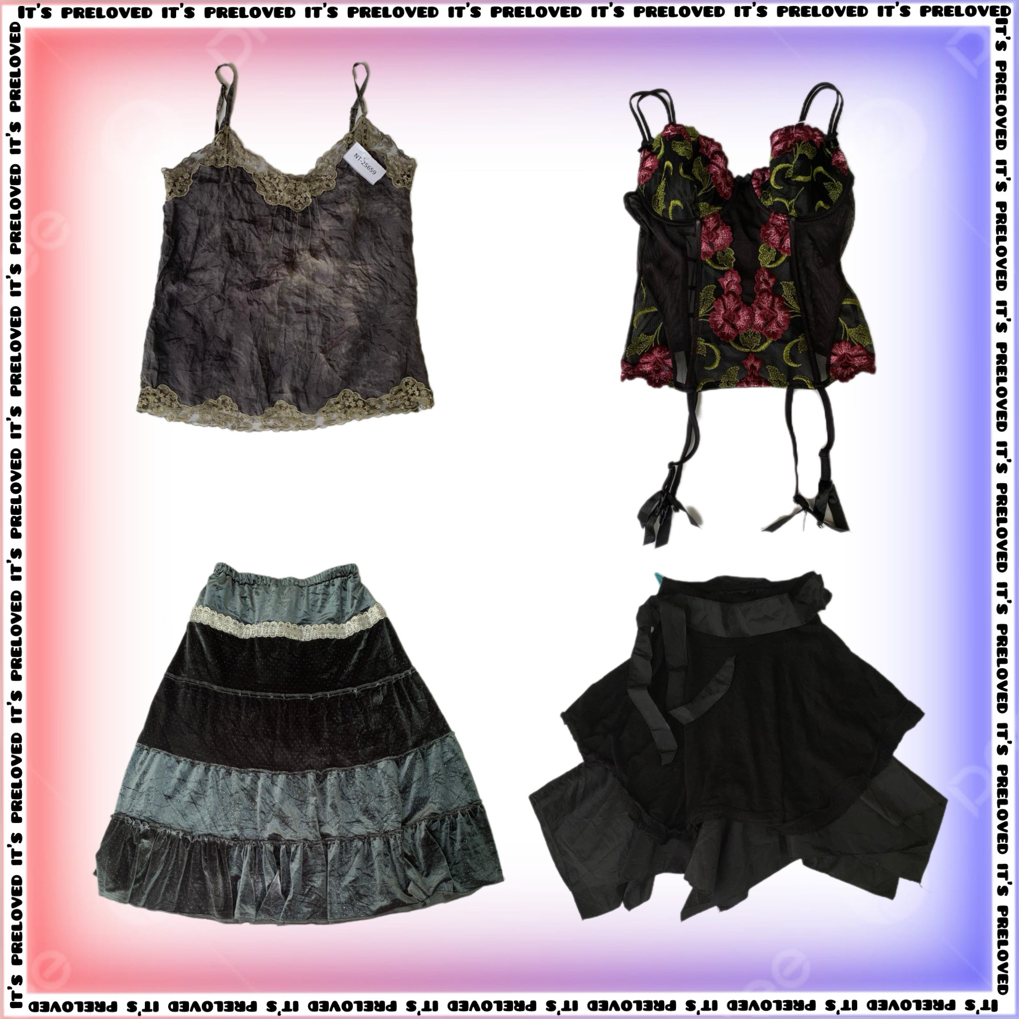 Coleção Moody Grunge - blusas, saias e vestidos (SS-1362)