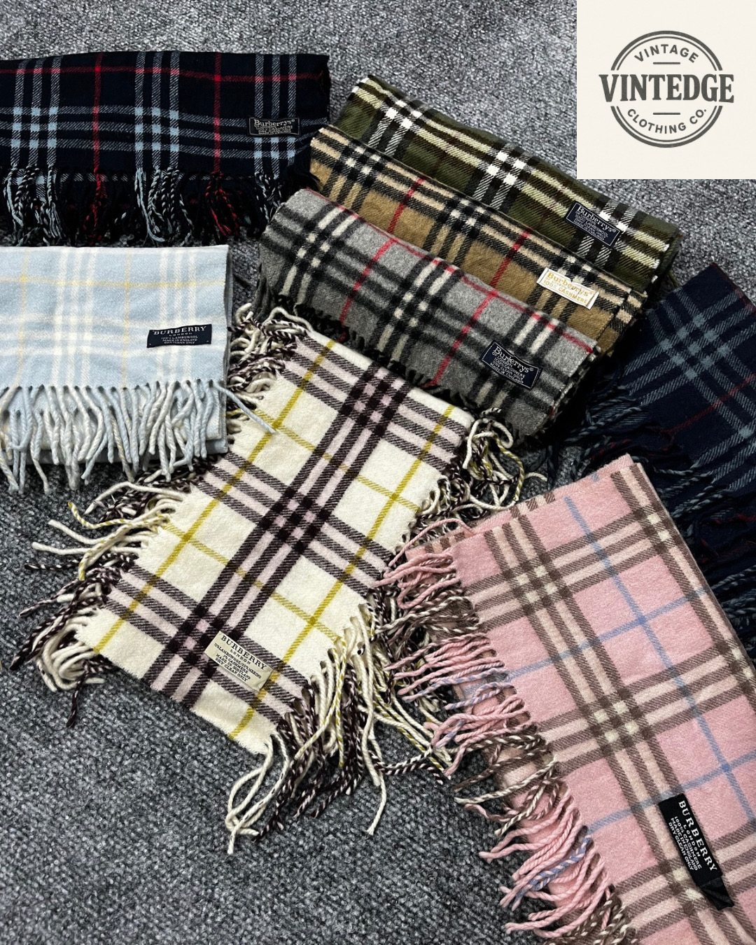 ビンテージ バーバリー スカーフ — (PR-100)