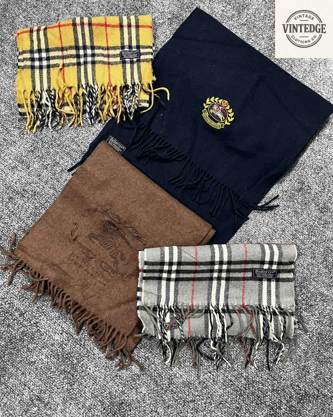 ビンテージ バーバリー スカーフ - 限定版 (PR-101)