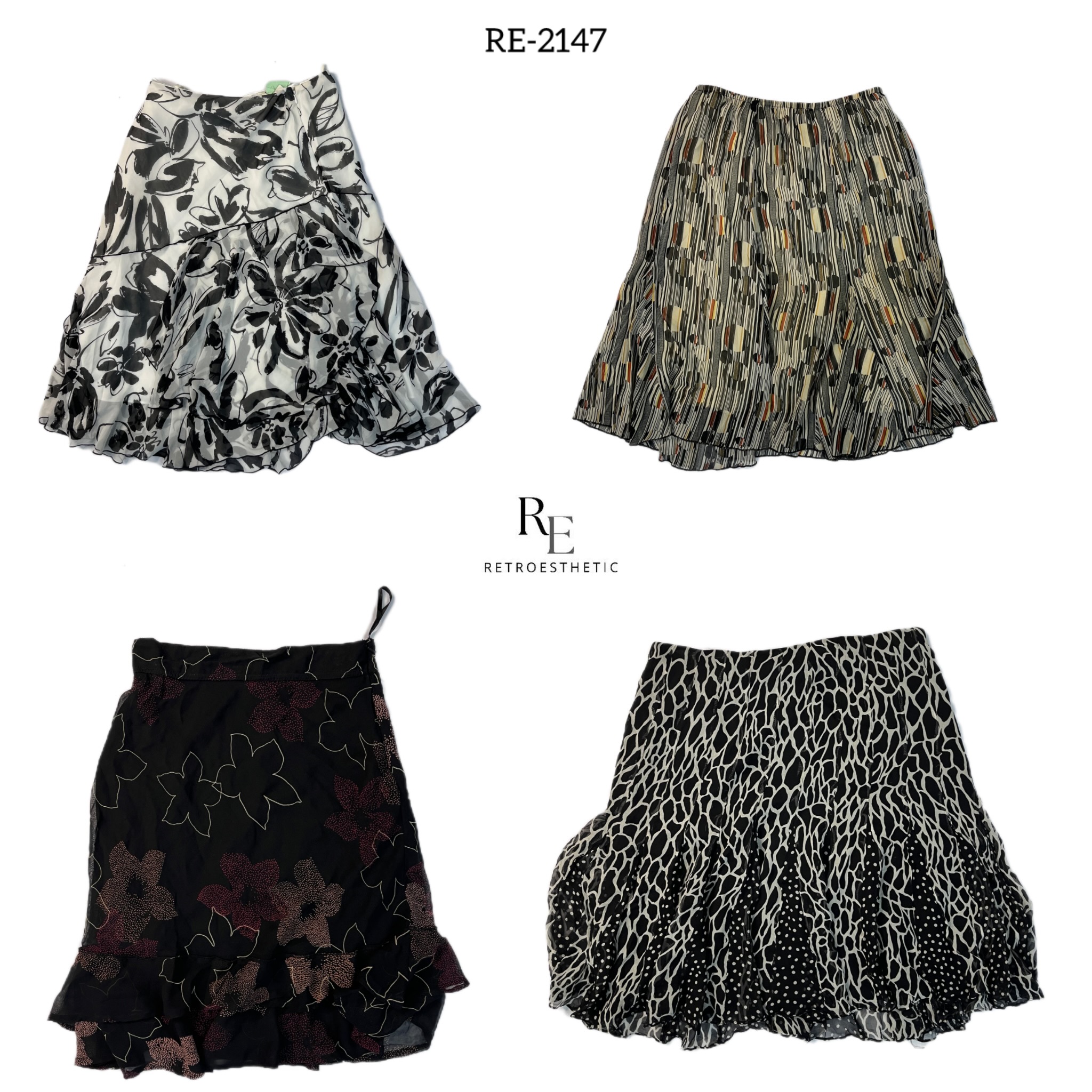 Y2K Iconic Girl Summer Midi Skirts (RE-2147)