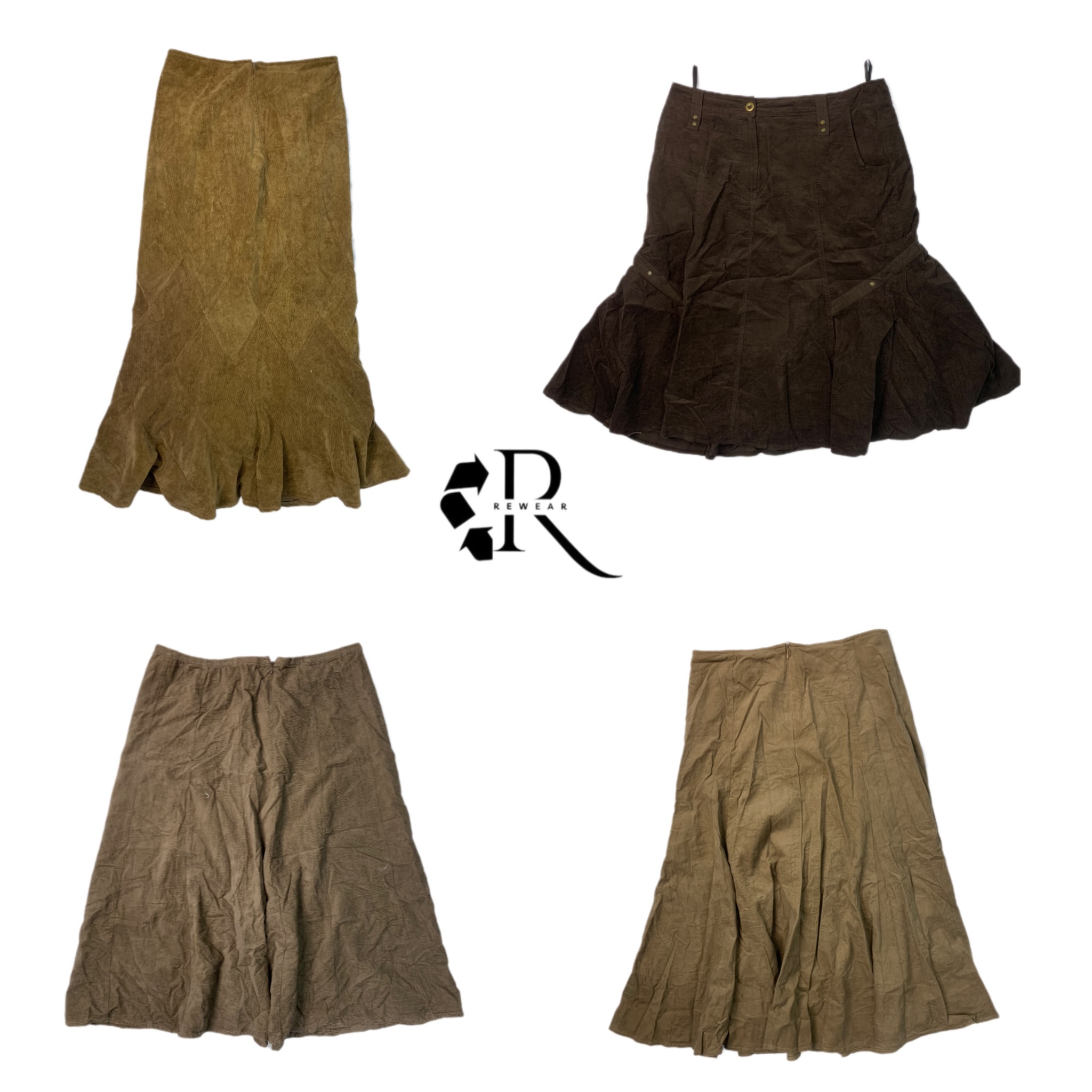 Y2K Cordoury Maxi-Röcke (RW-1111)