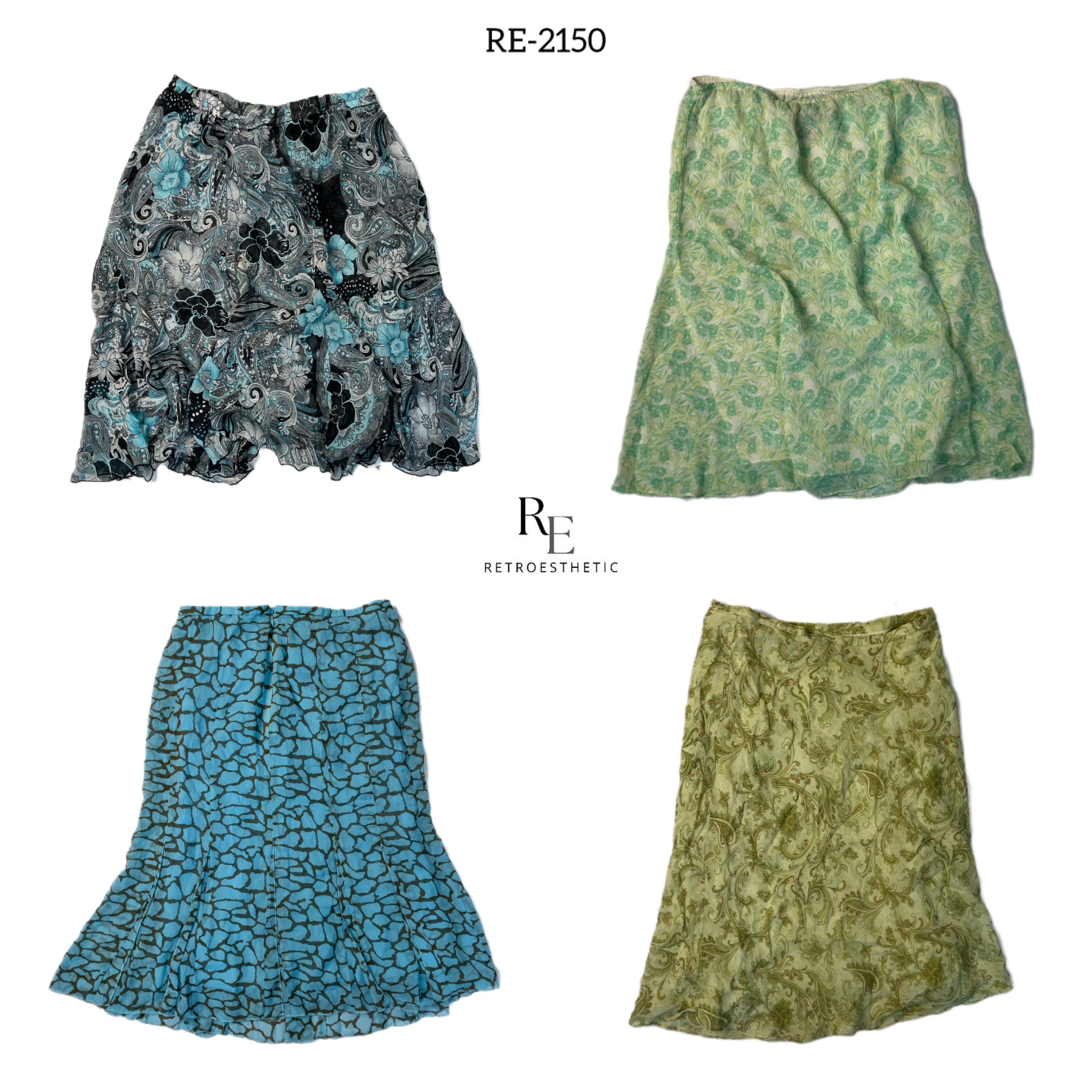 Y2K Floral Maxi skirts (RE-2150)