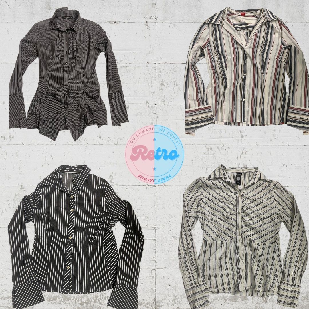Chemises à col rétro Y2K | Collection de vintage intemporelle