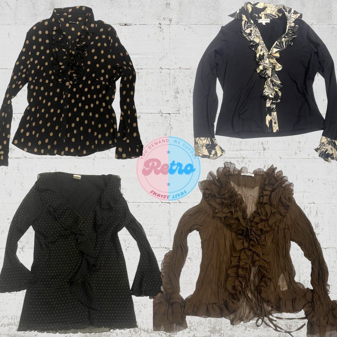 Collezione di Bluse con Volants Y2K – Vibrazioni Glam Retro