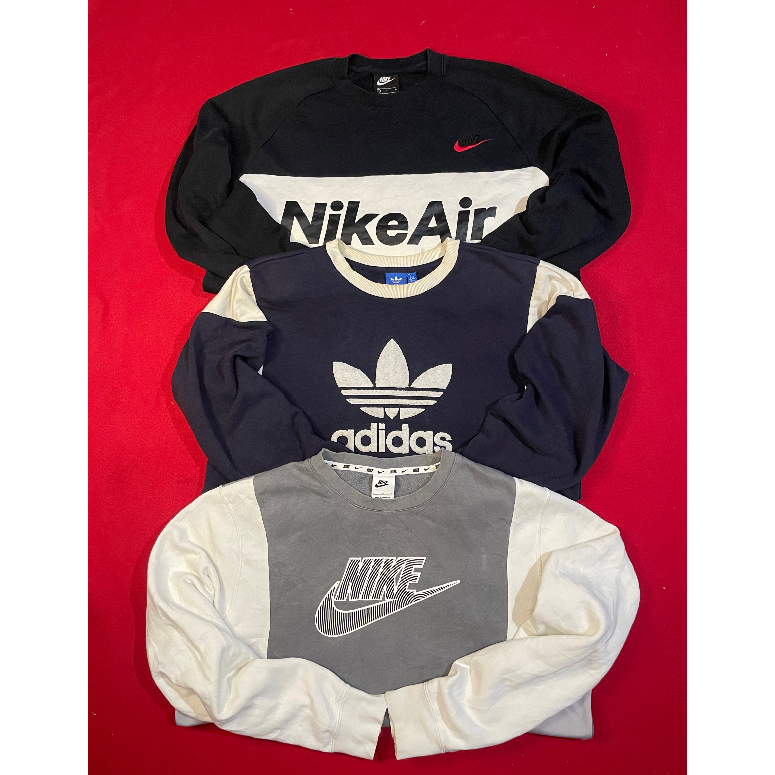 Nike und Adidas Crewneck-Sweatshirts