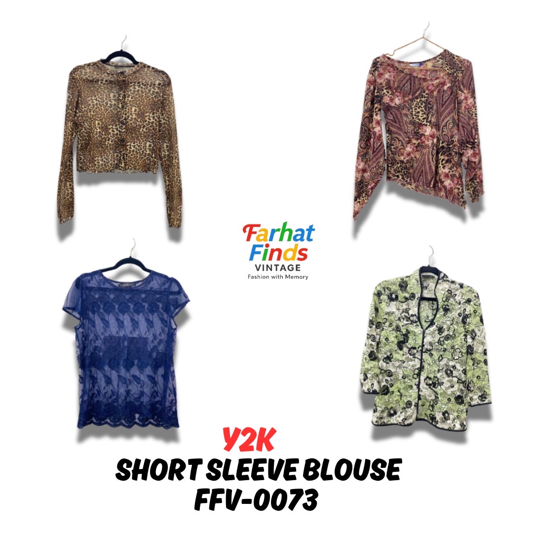 Y2K SHORT SLEEVE BLOUSE - FFV 0073