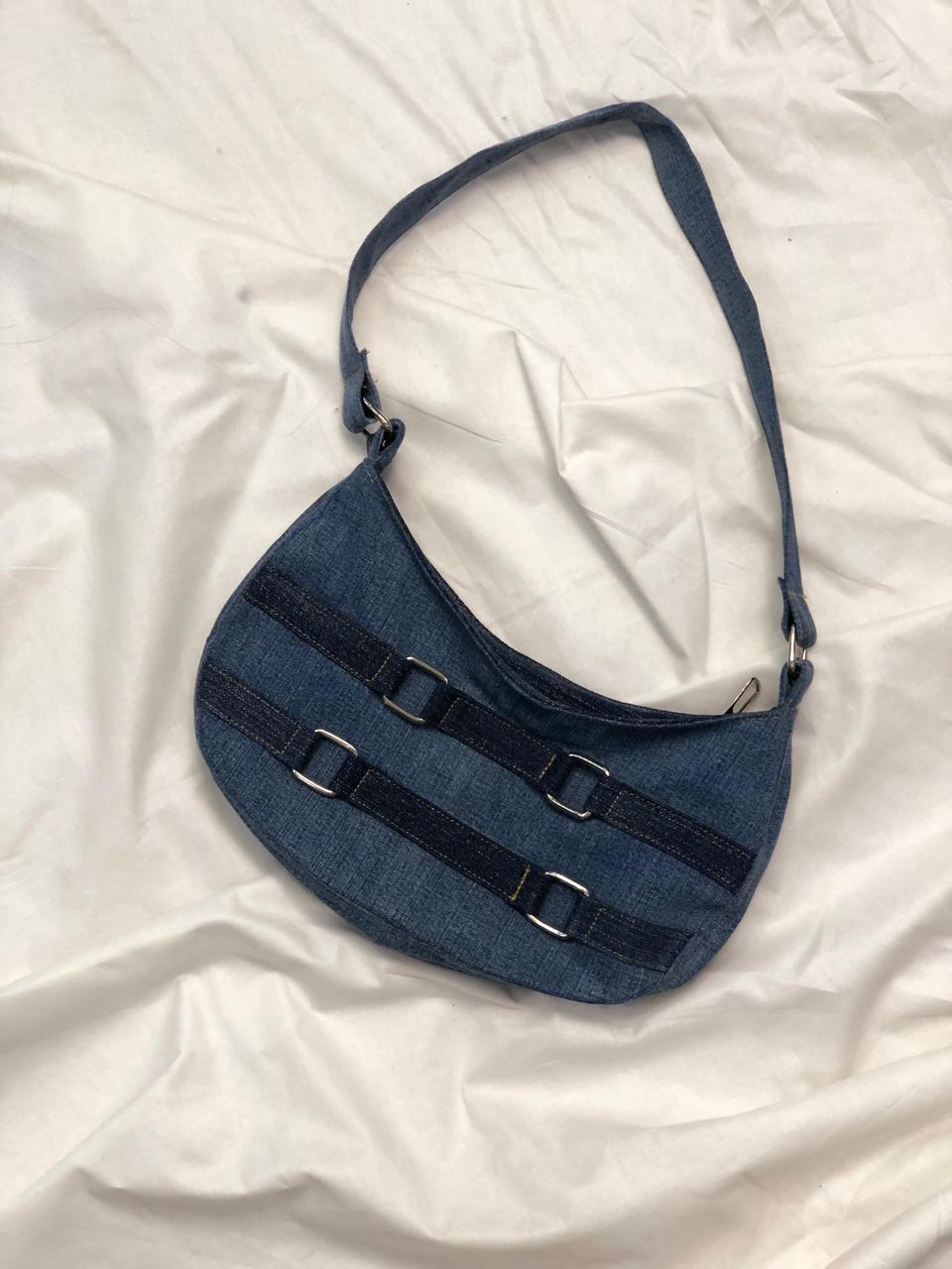 Upcycled Y2K Denim Shoulder Bag
