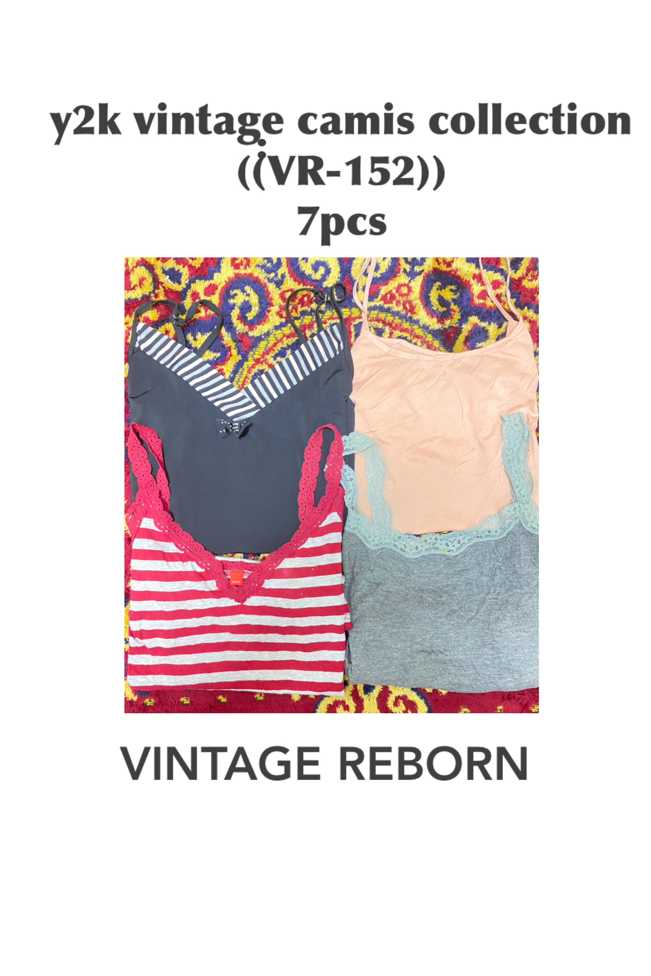 Soft, Striped & Lace ✨ Vintage Reborn Cami Bundle” (VR-152)
