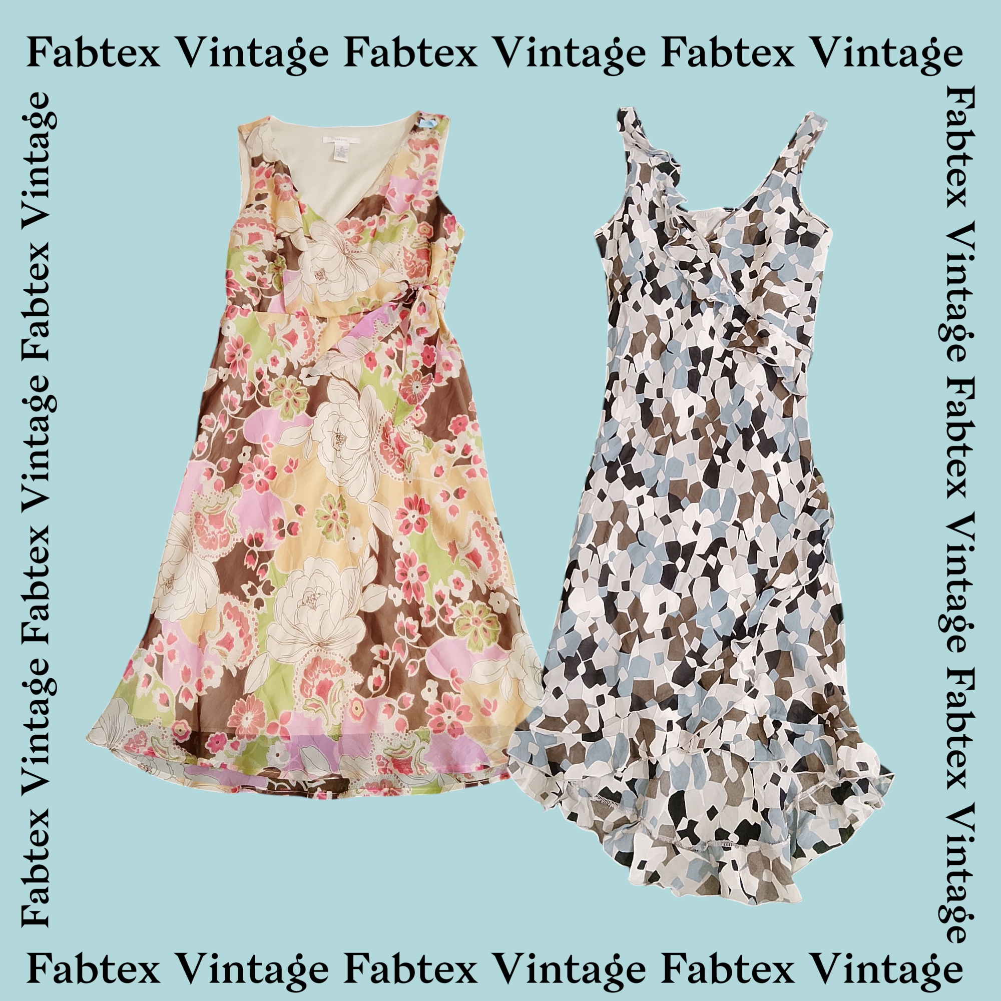 (FV-103) Y2K floral Printed Dress
