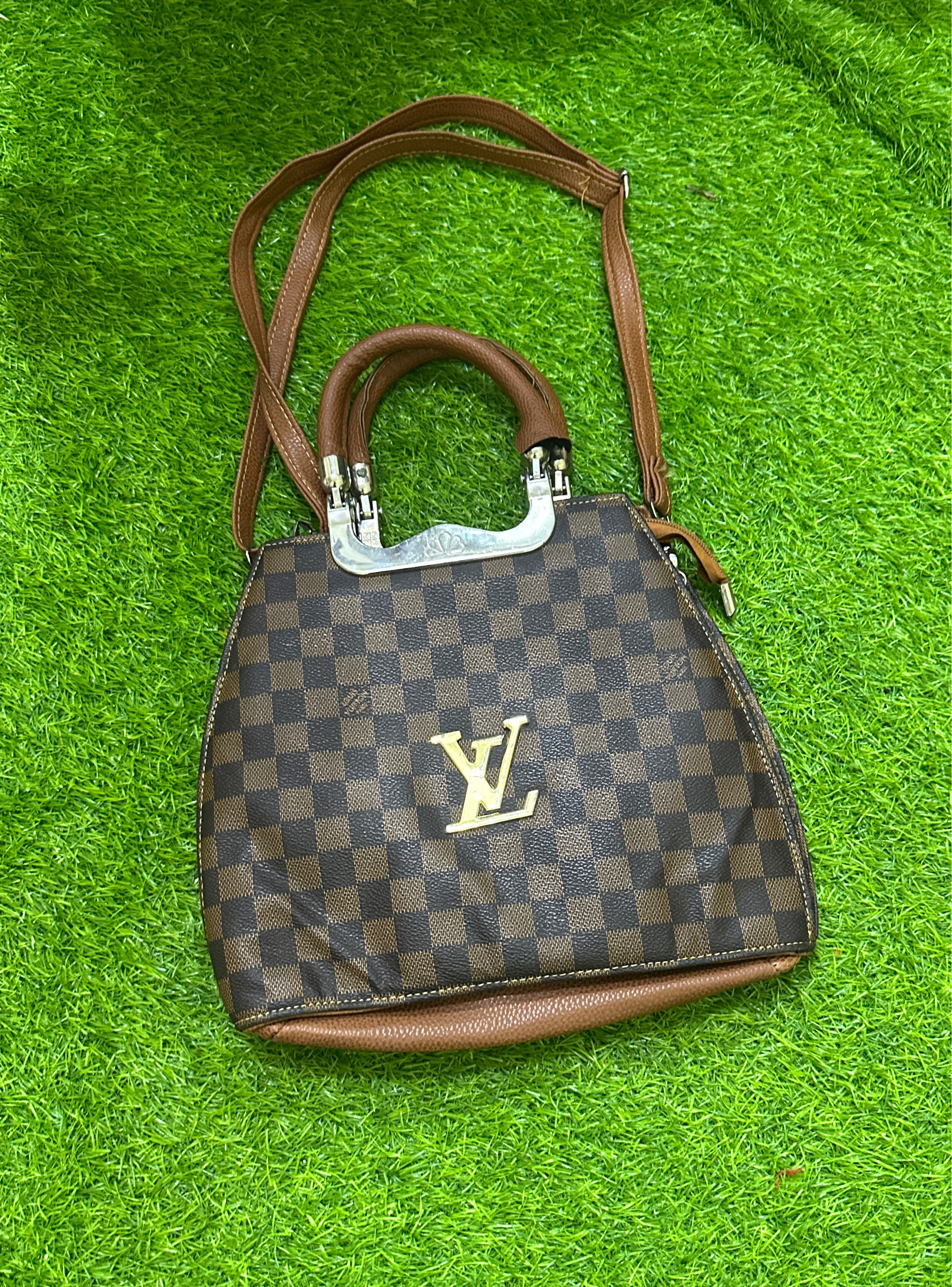 Louis Vuitton and Gucci bags