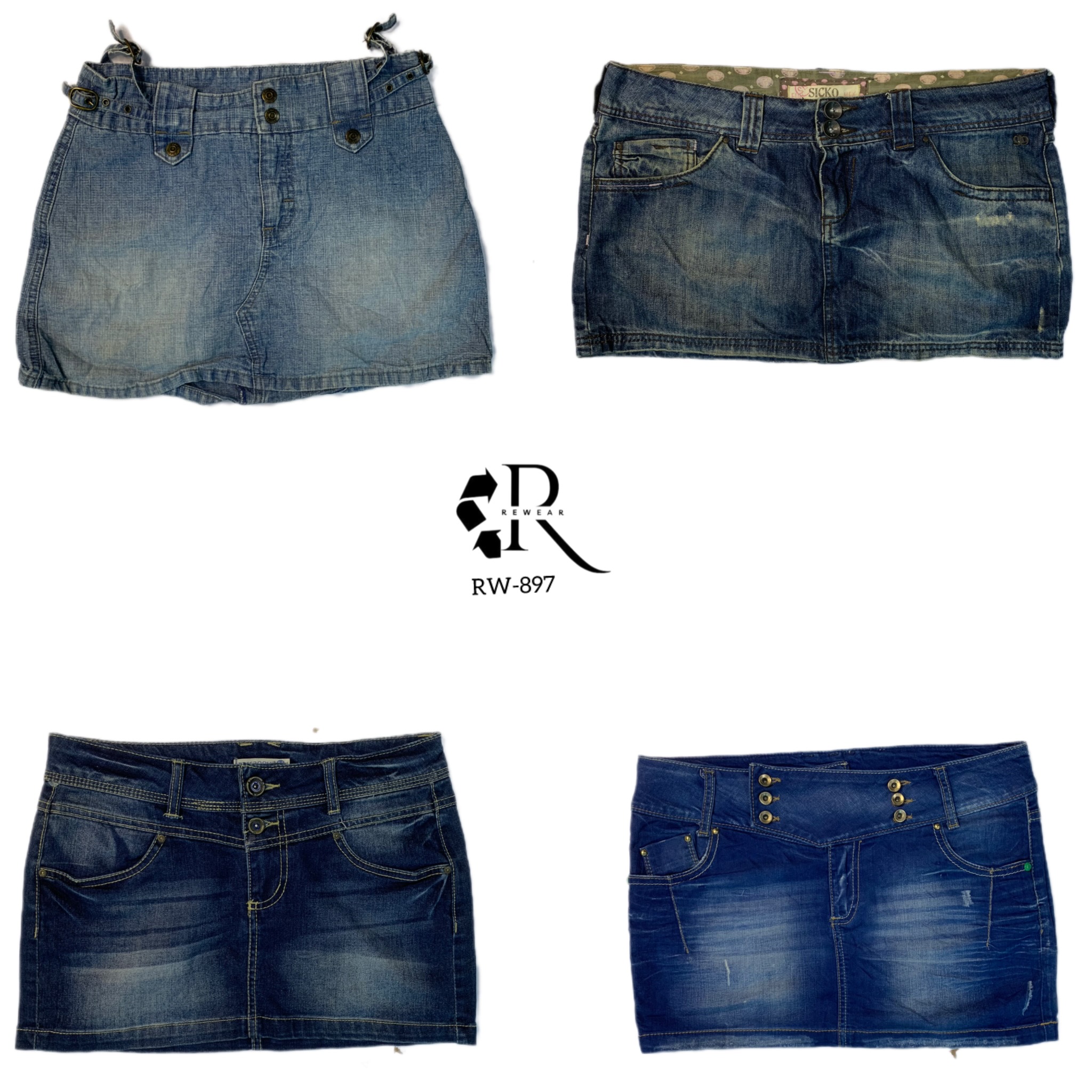 Gonne Mini in Denim Y2K IT Girl (Rw-897)