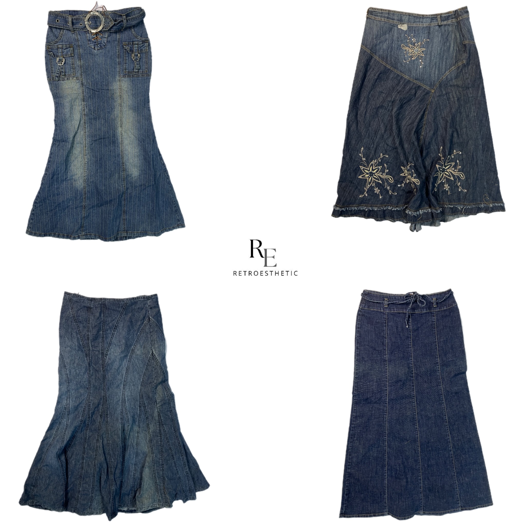 Saia Longa Jeans Y2K (RE-2157)