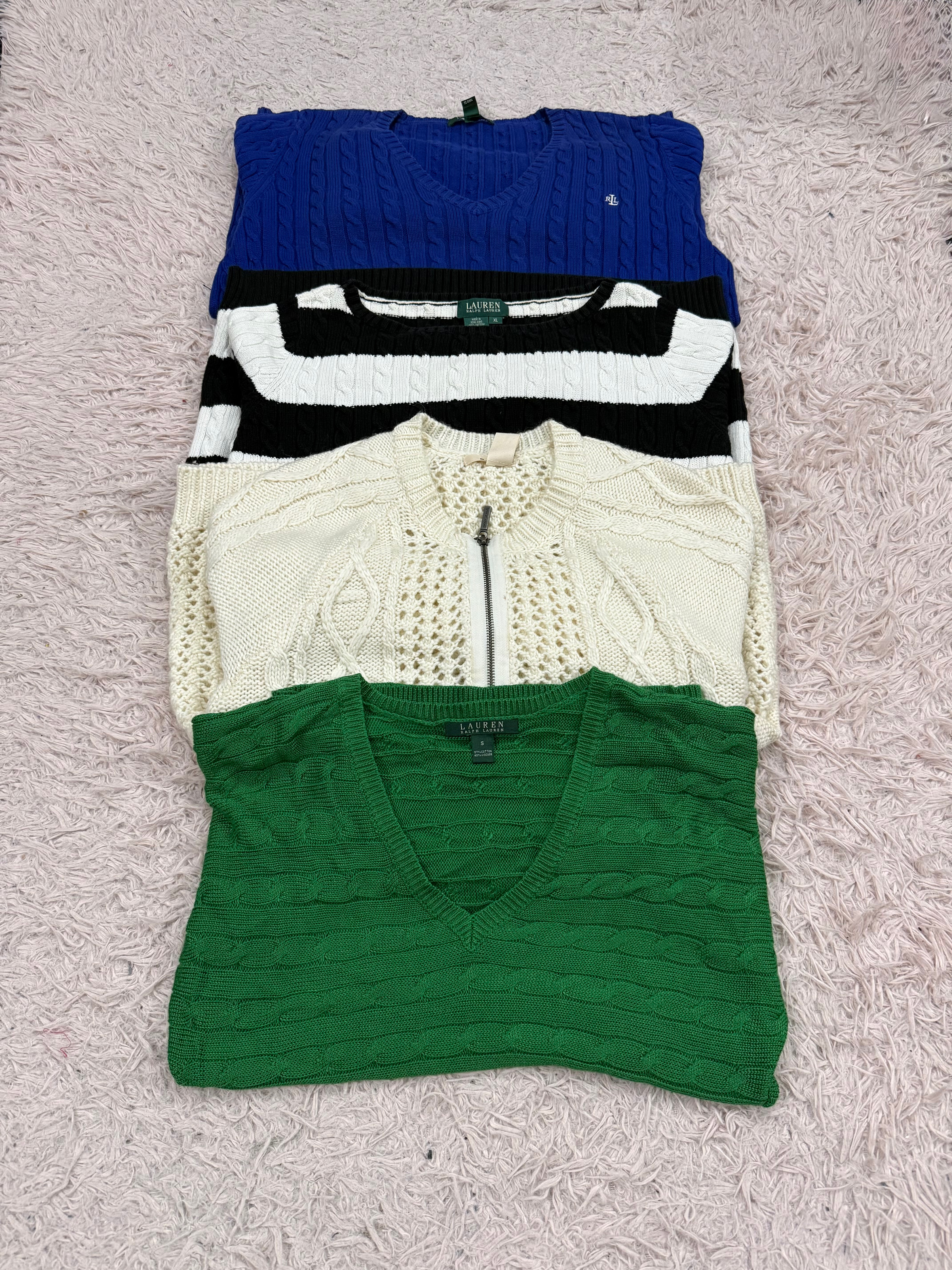 Pulls en tricot torsadé de marques mixtes