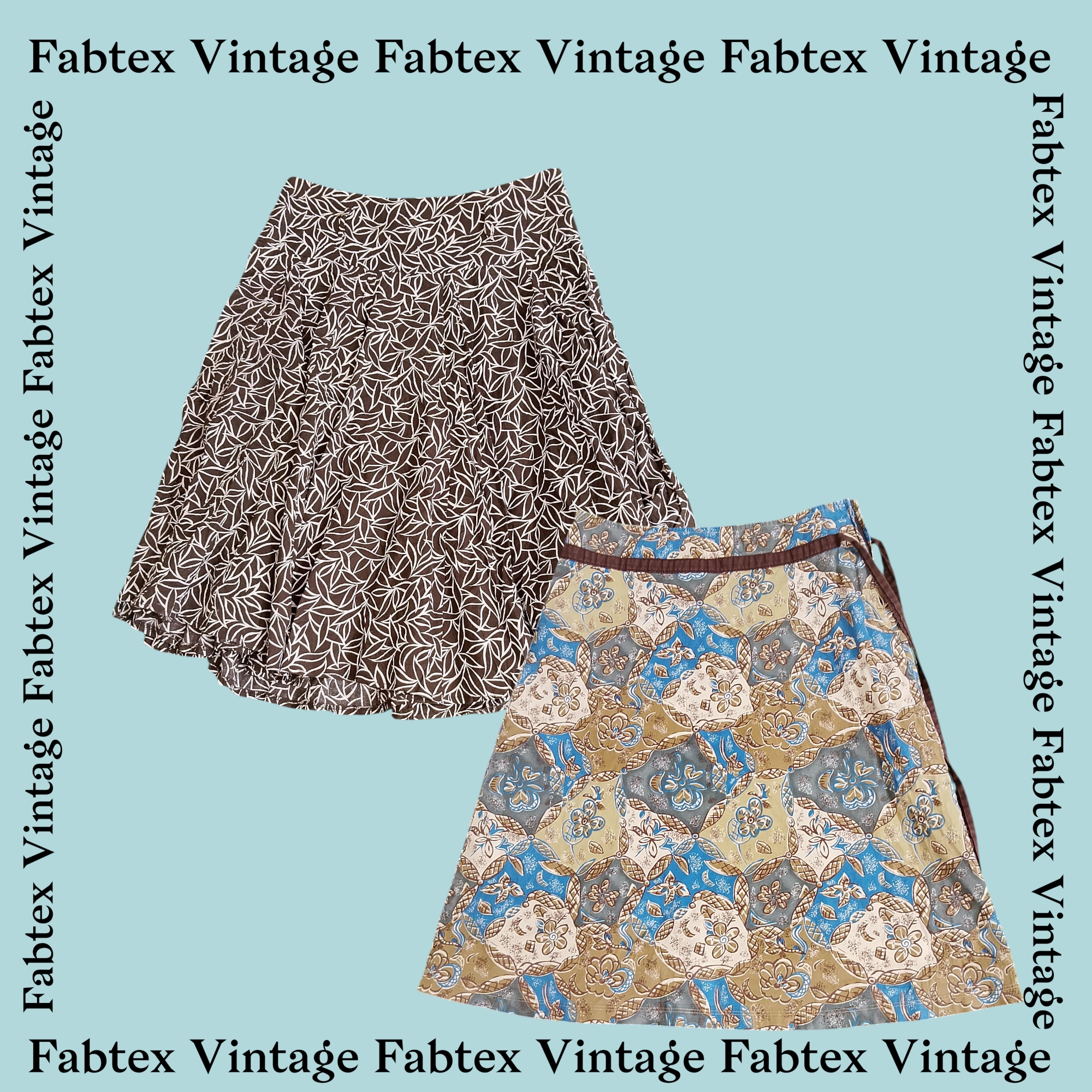 (FV-111) Jupes imprimées en coton floral Fairy Y2K