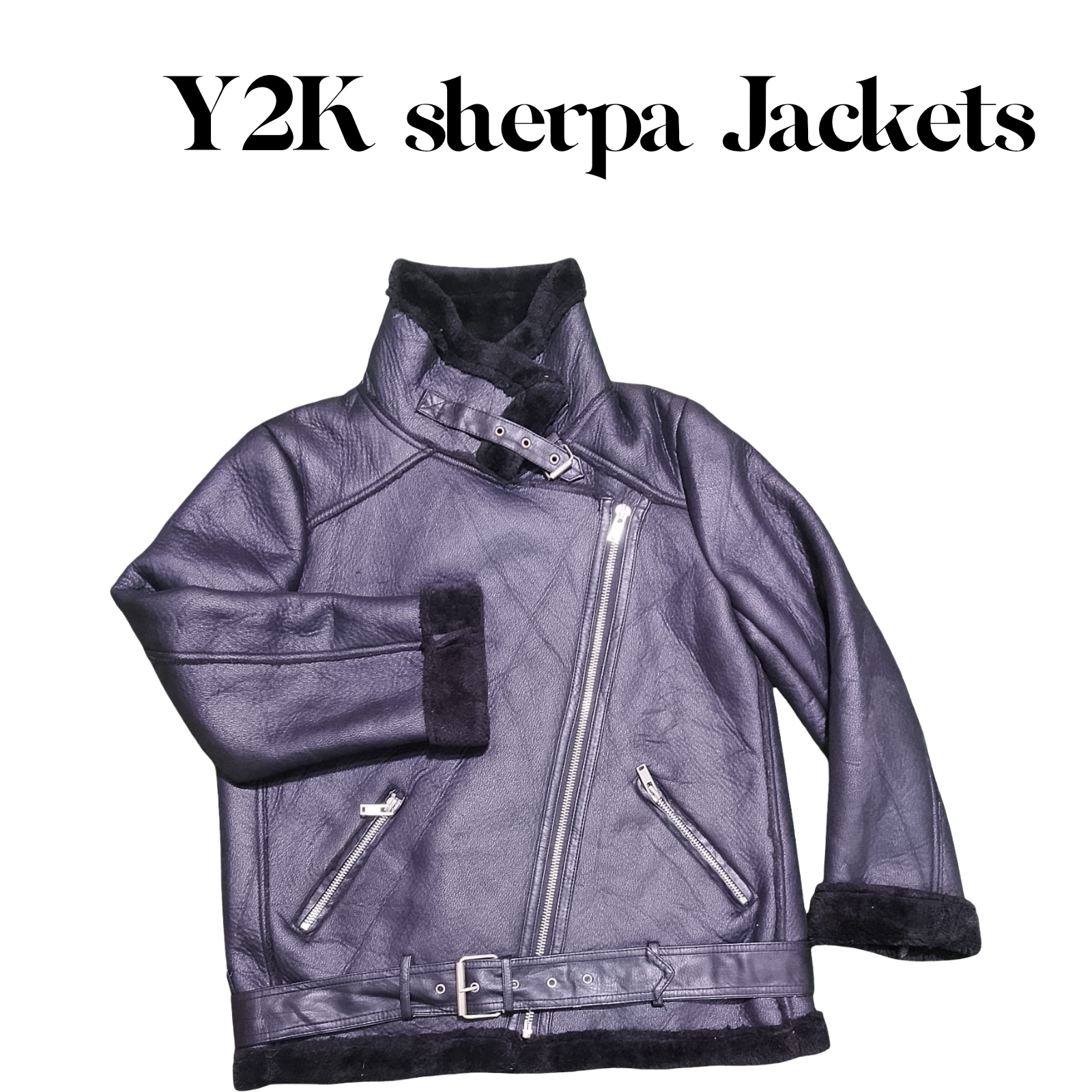 Y2K chaquetas sherpa