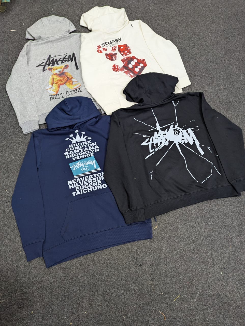 REW-Stussy Rework Style Sudaderas con Capucha
