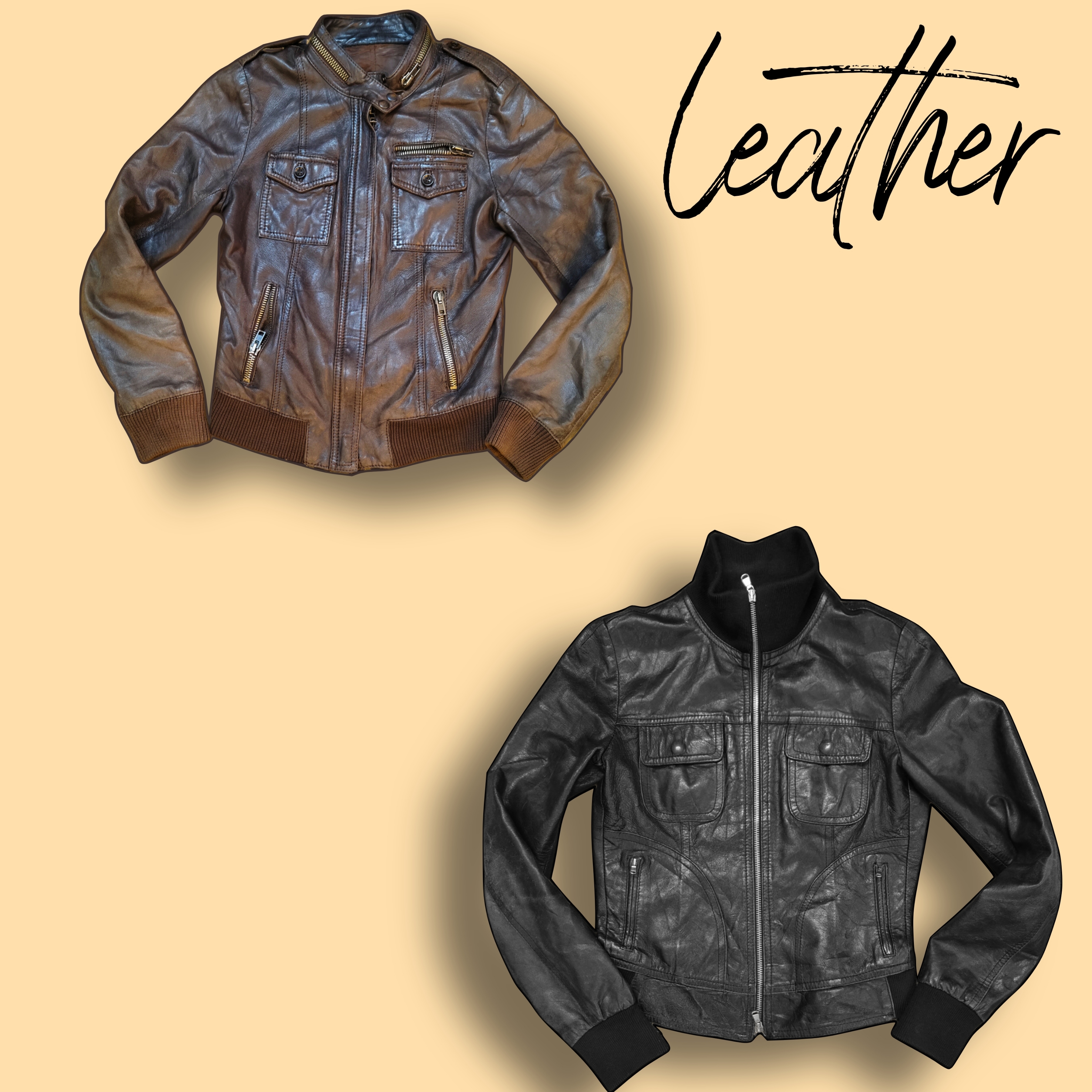 ヴィンテージレザージャケット Rep (AIO-0142)