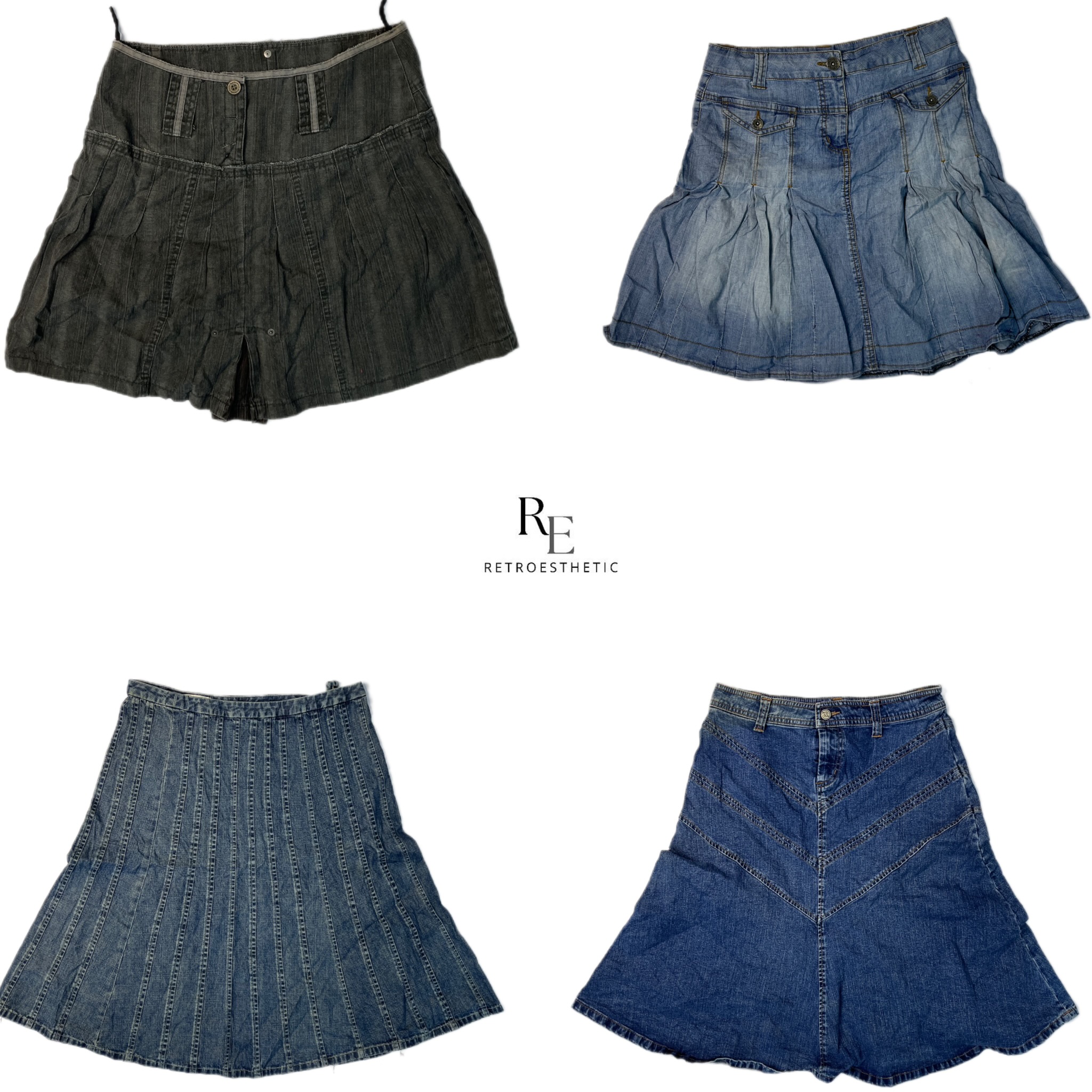 Faldas mini de mezclilla Y2K IT Girl (RE-2183)