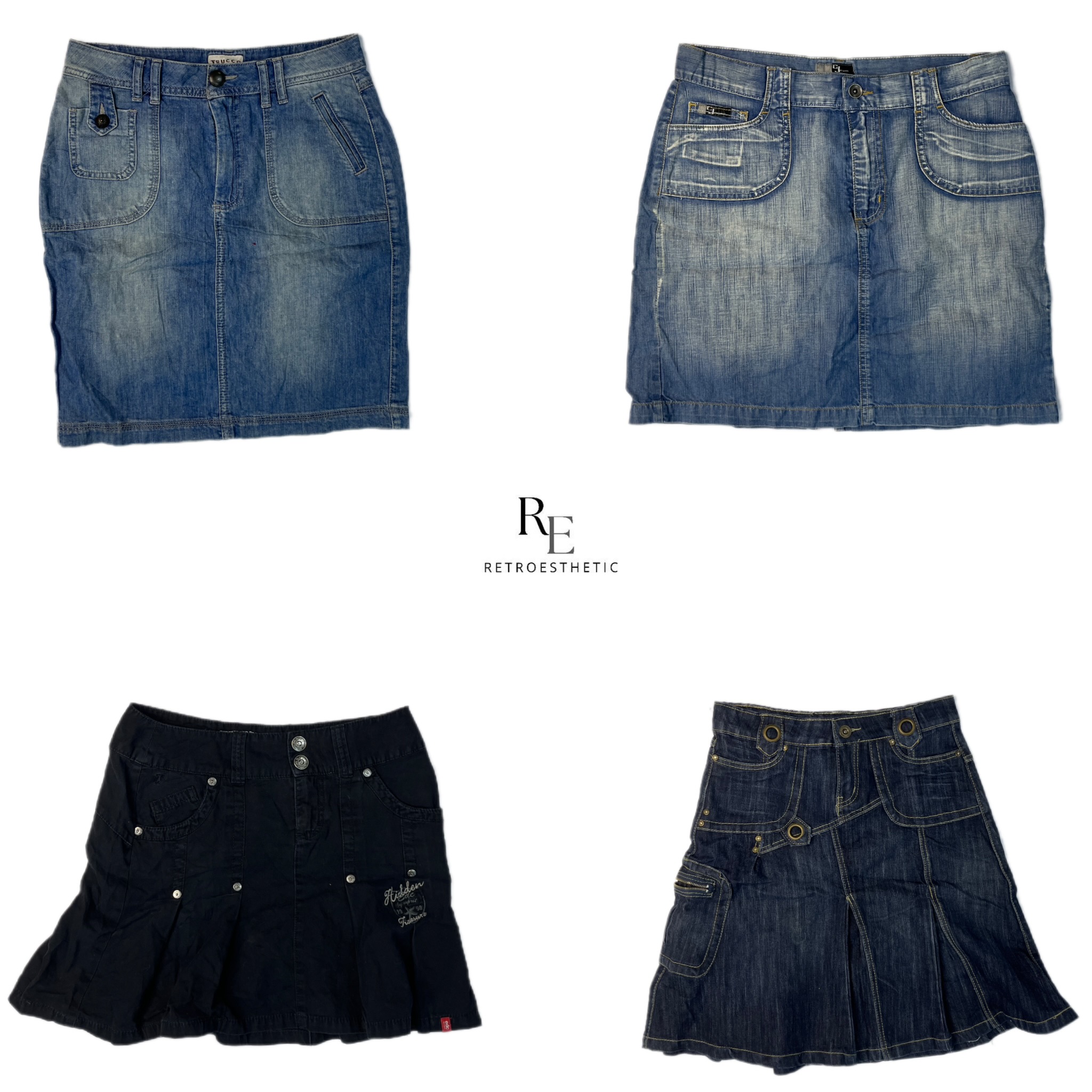 Saia Mini Jeans Y2K(RE2185)