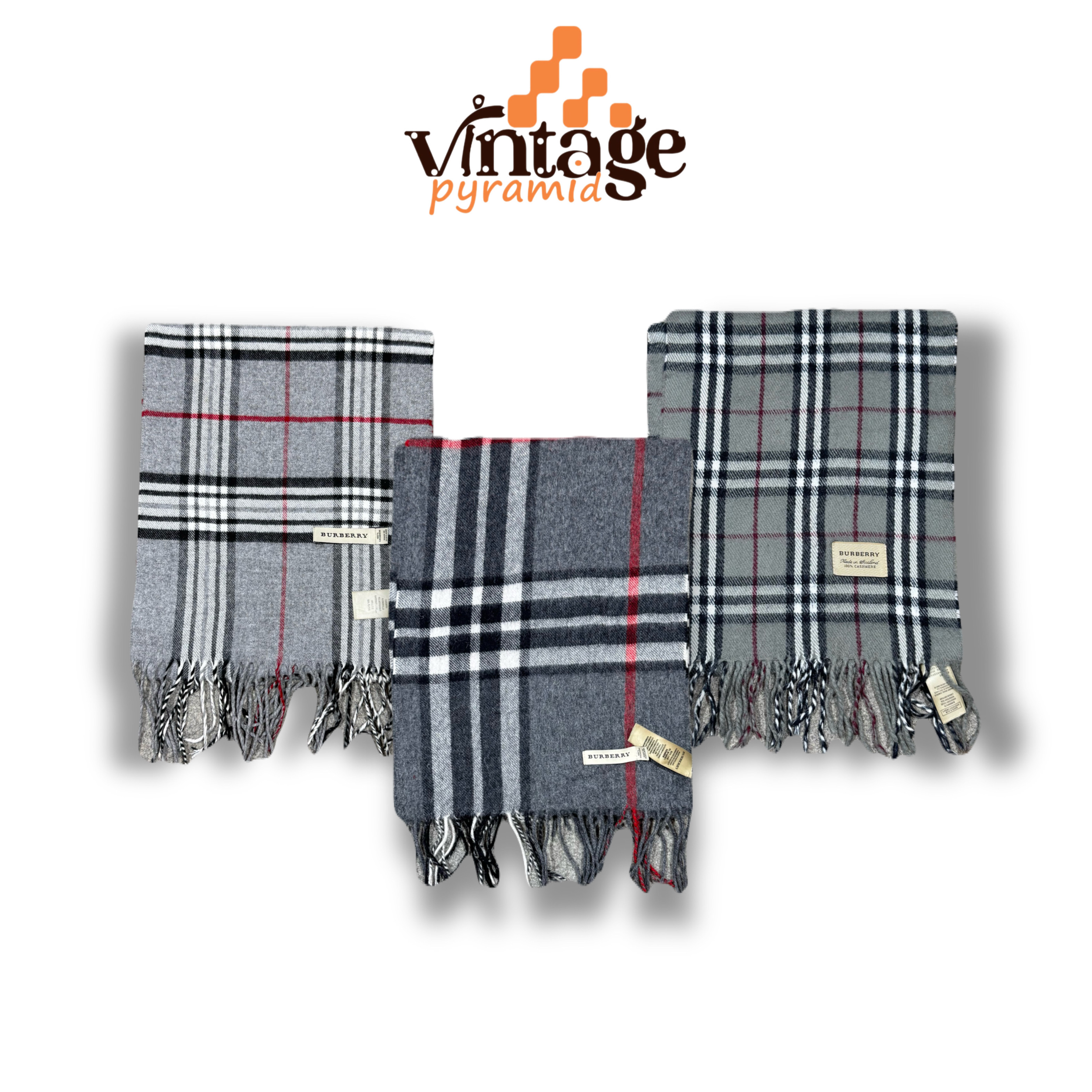 Écharpes Burberry VPX158 100 % cachemire authentique