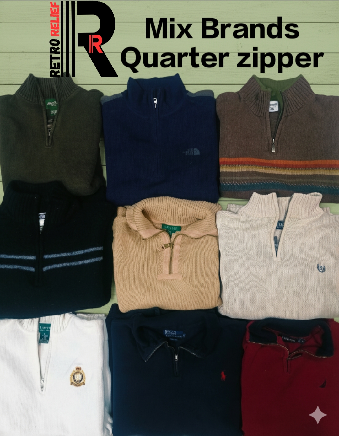 Mix Premium brands quarter zipper