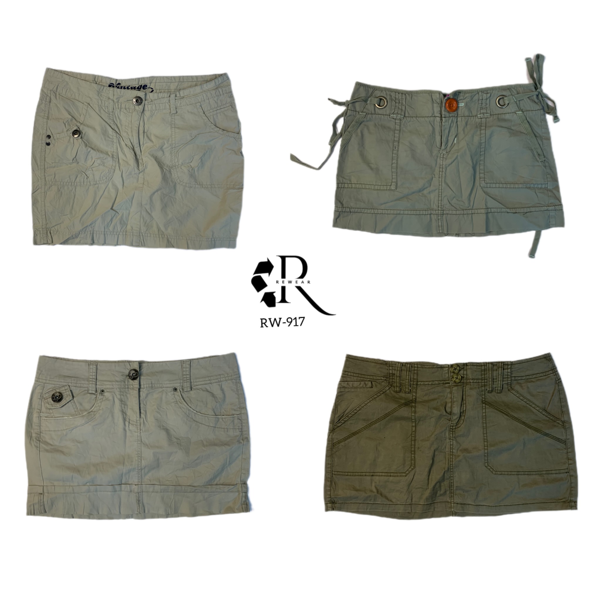 Jupes mini en coton Y2K (RW-917)