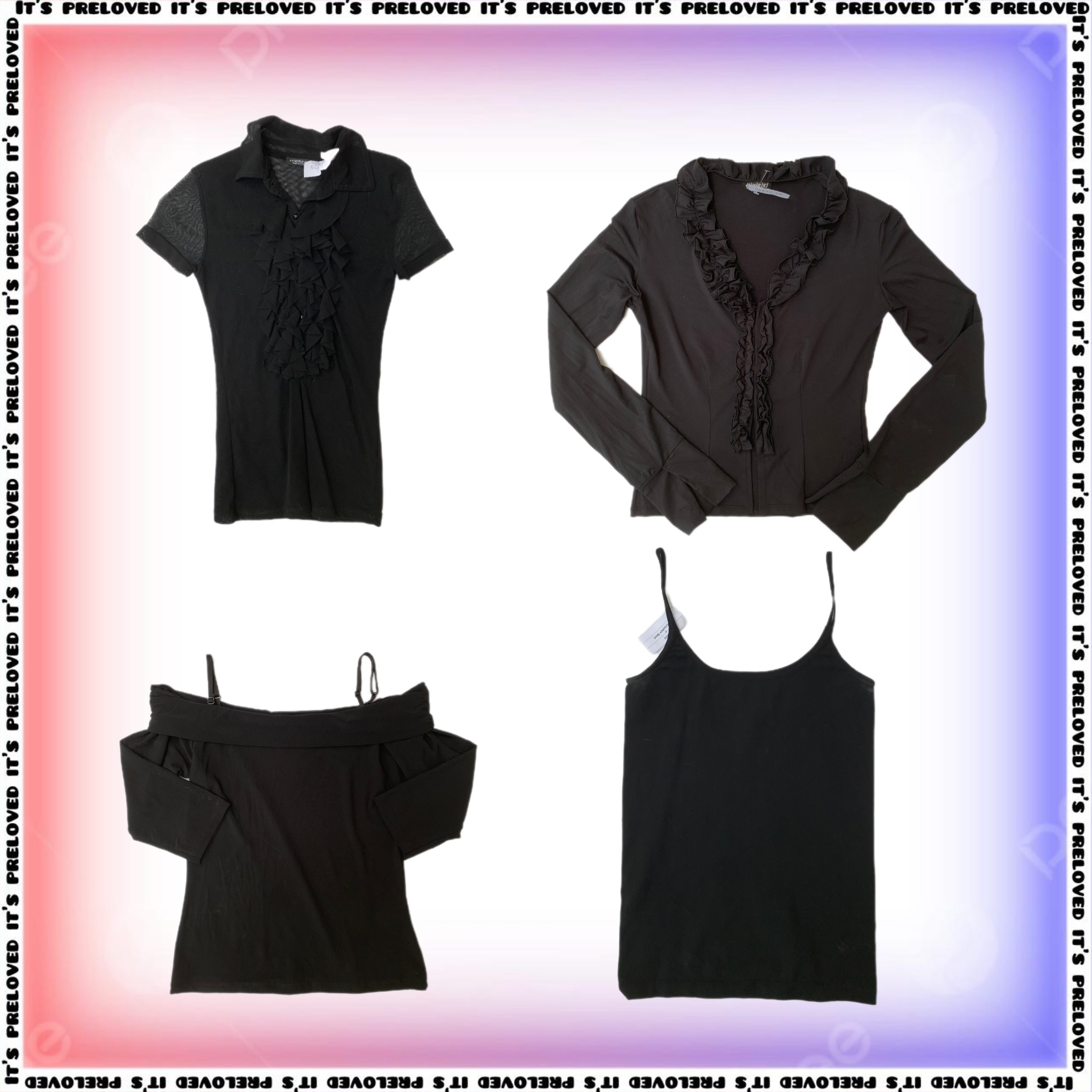 Black Not Basic- Y2K Tops, dresses and Skirts Mix (SS-1379)