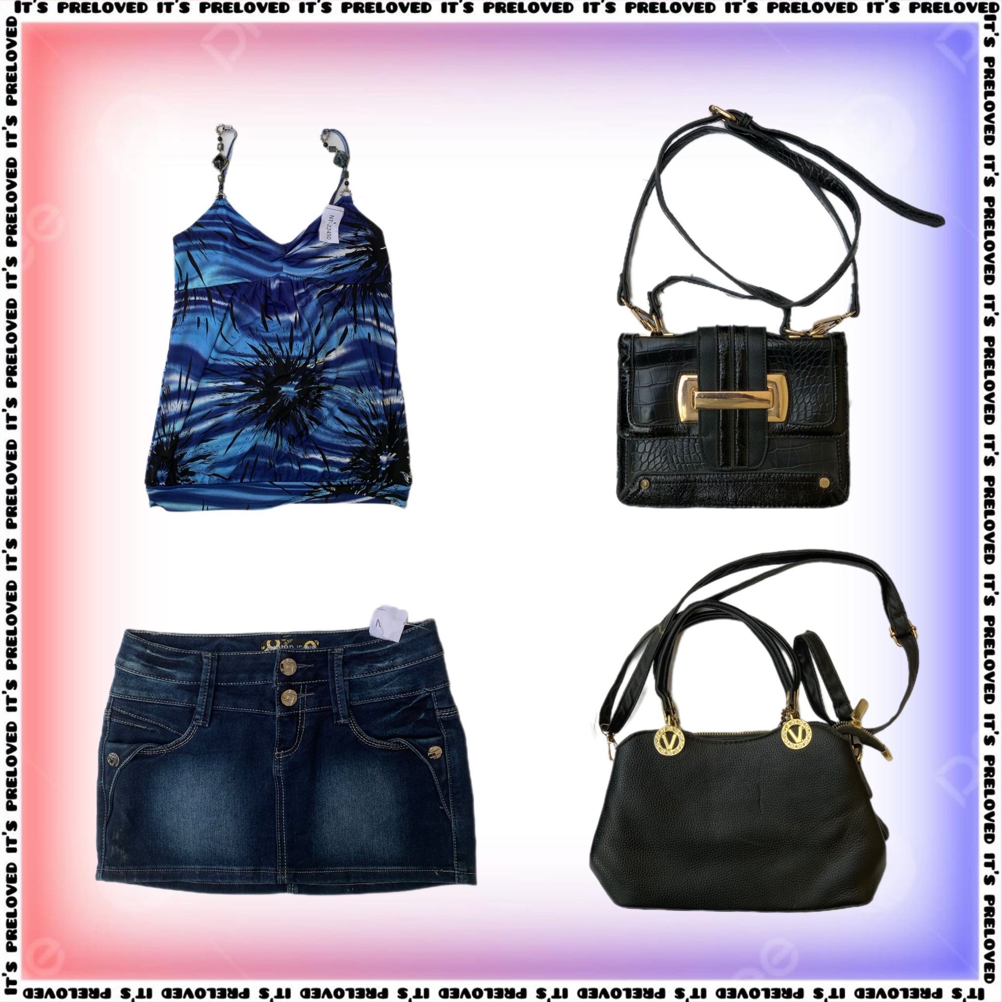 Y2K Street Style- Tops, Skirts, Bags Mix (SS-1380)
