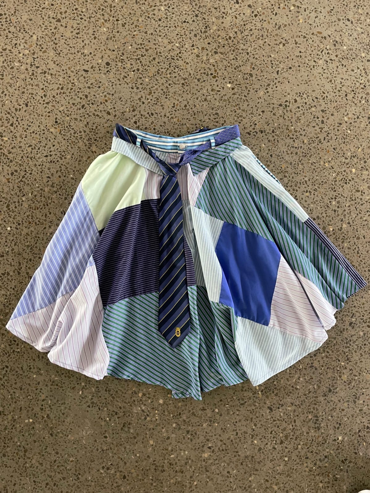 Upcycled Cotton Circle Skirt