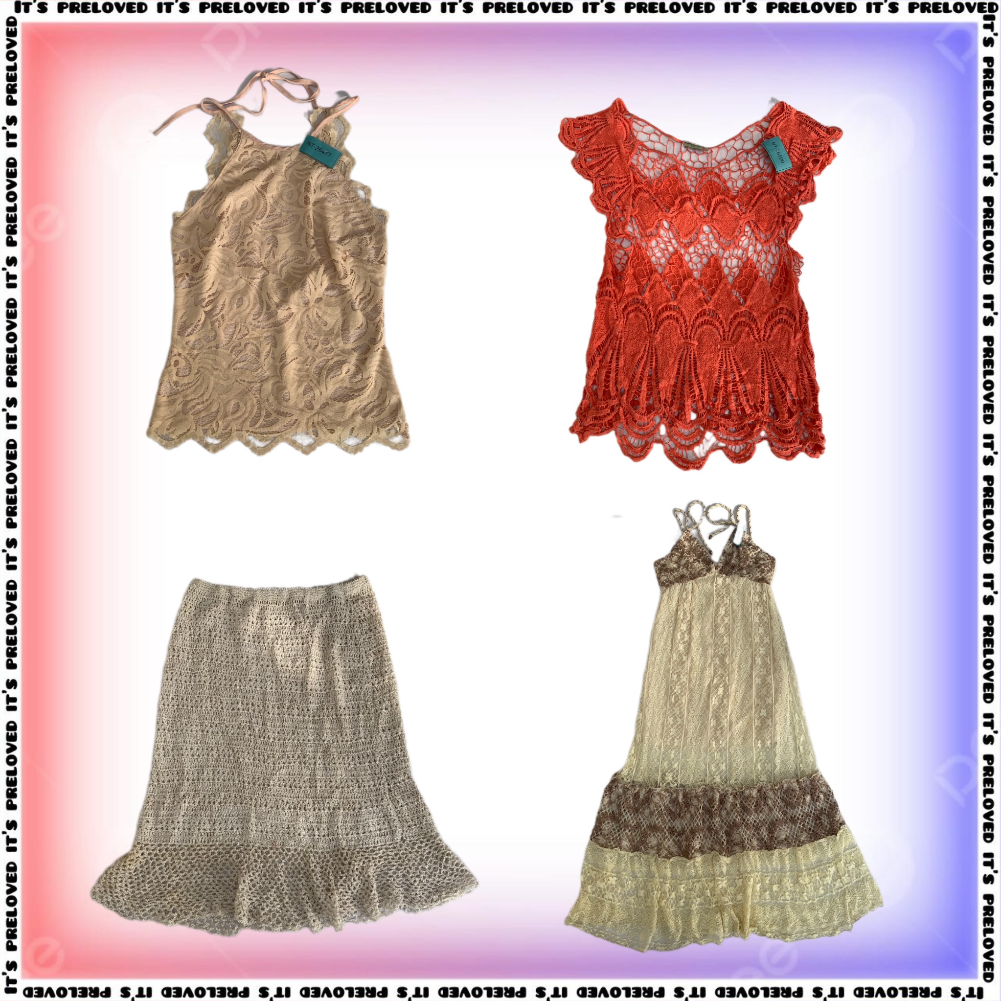 Crochet & Lace - tops, dresses and skirt (SS-1396)