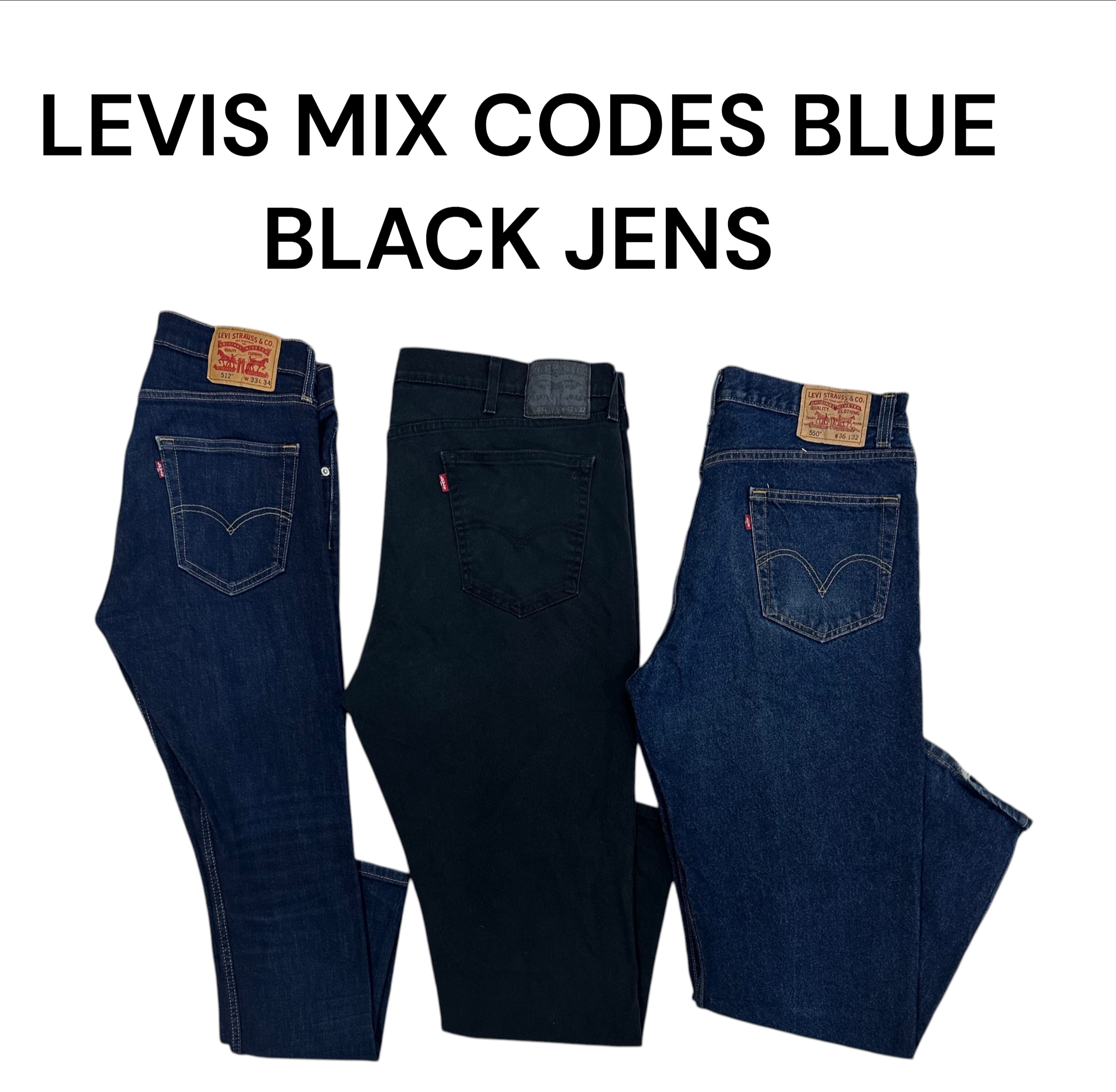 Levi's mix CODES BLUE BLACK JEANS