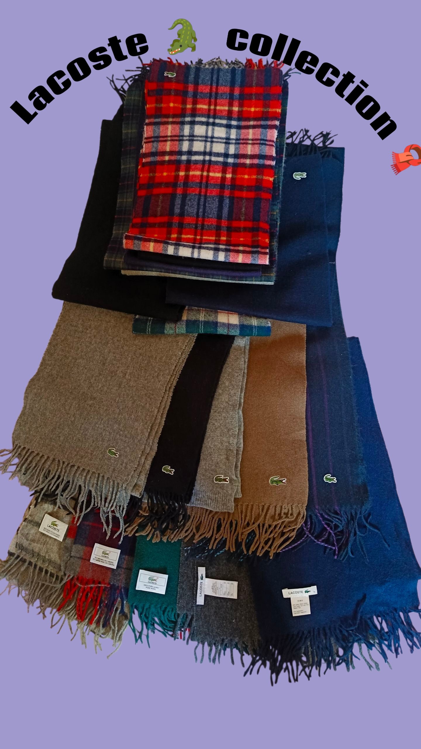 Authentic Lacoste Scarves 🧣 10/10
