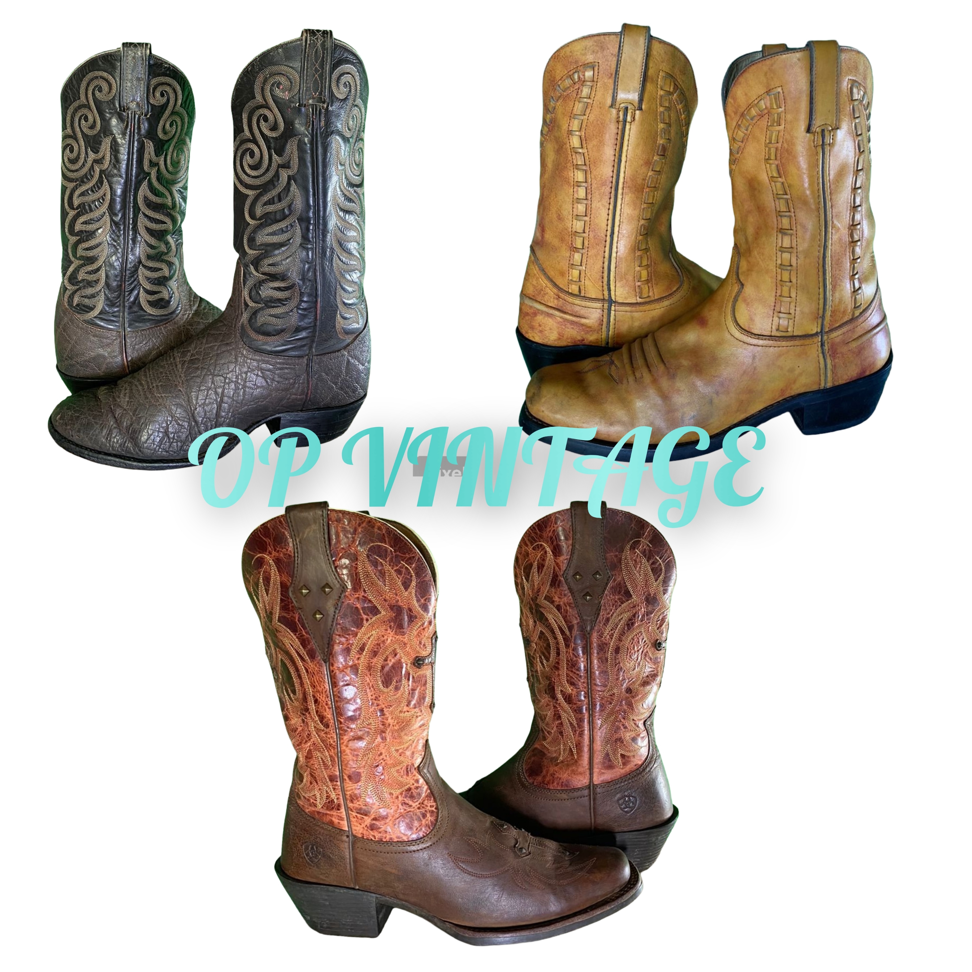 Op vintage 0027 Vintage cowboy boots