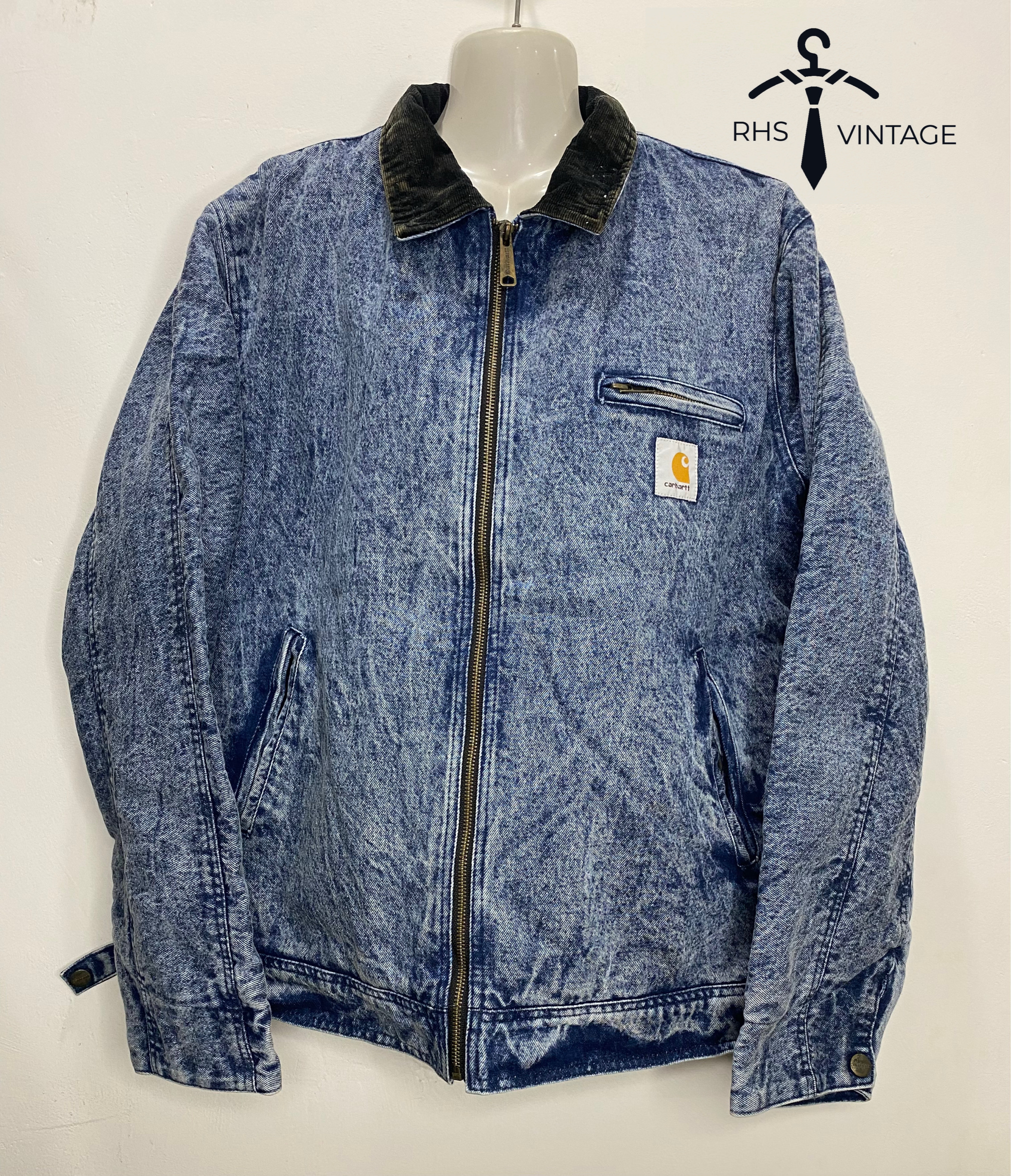 「Carhartt リワークスタイル アシッドウォッシュジャケット」