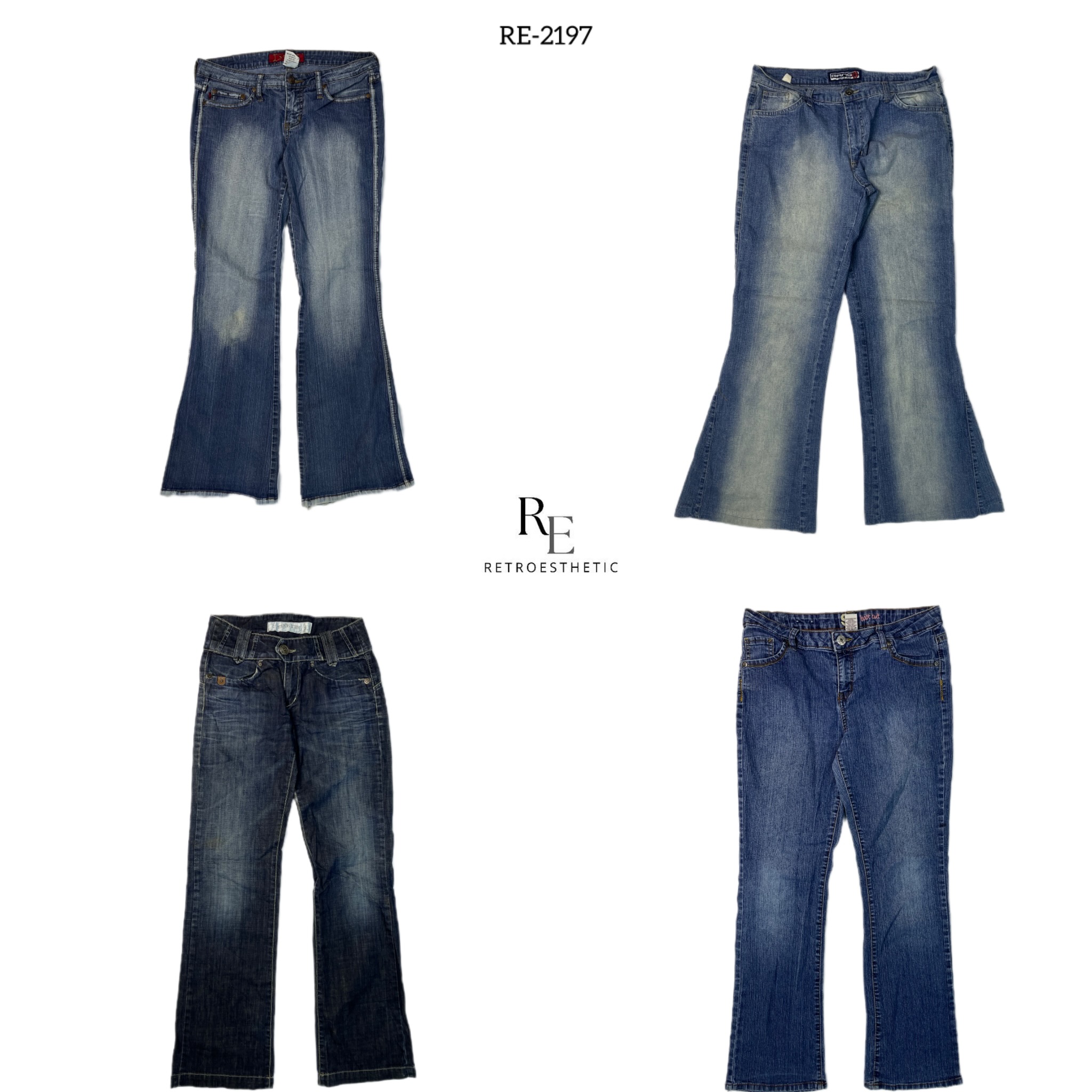 Y2K IT Flared Jeans (RE-2197)