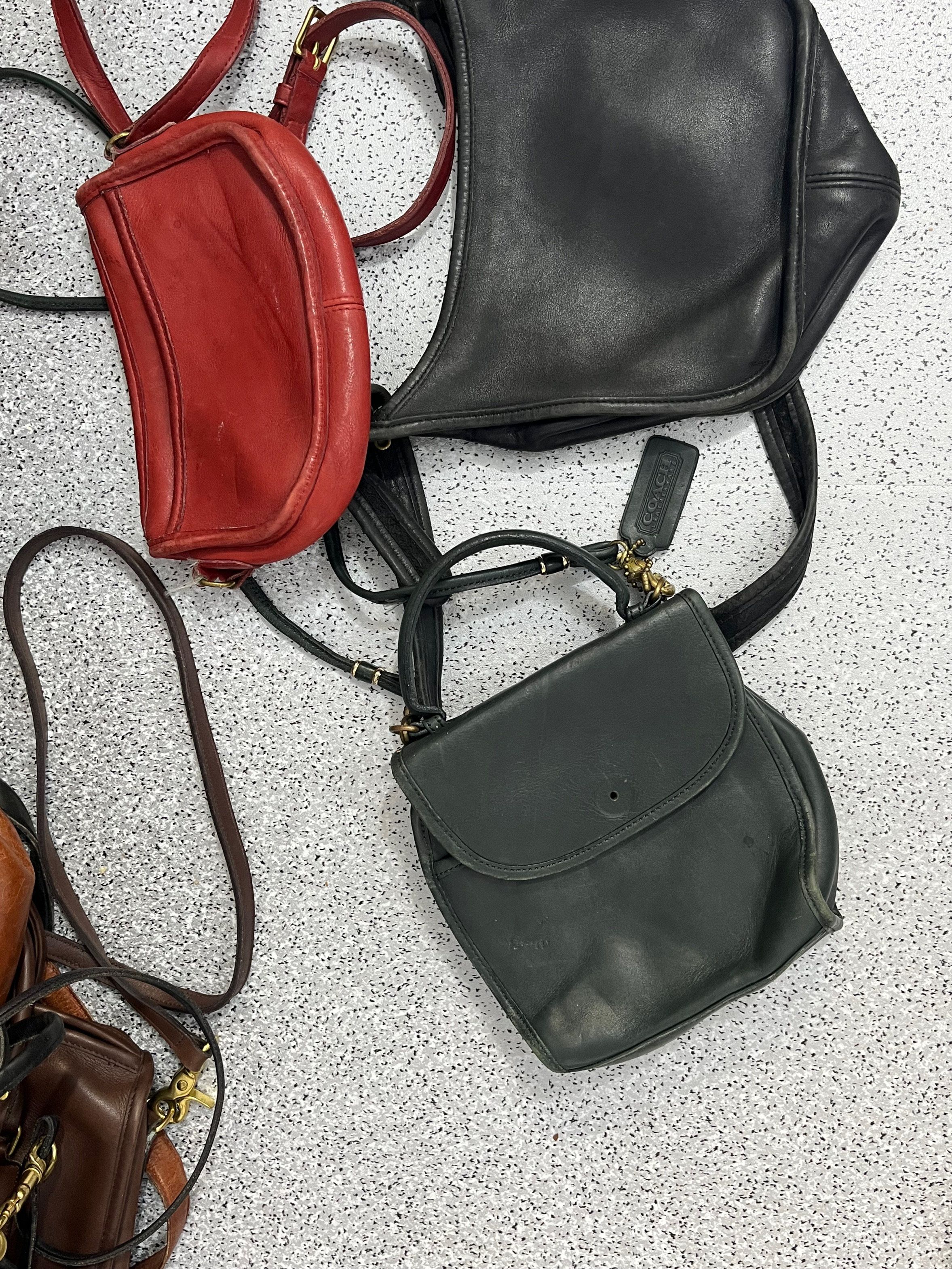 Leather coach