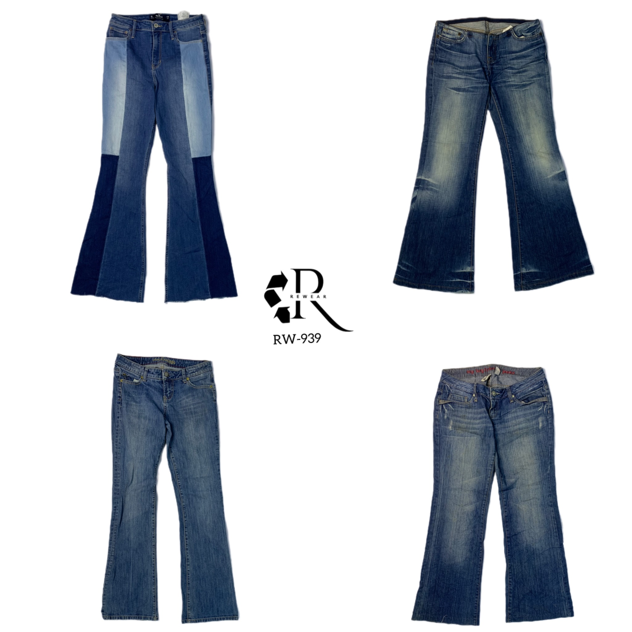 Y2K Flared Denim Jeans(RW-939)