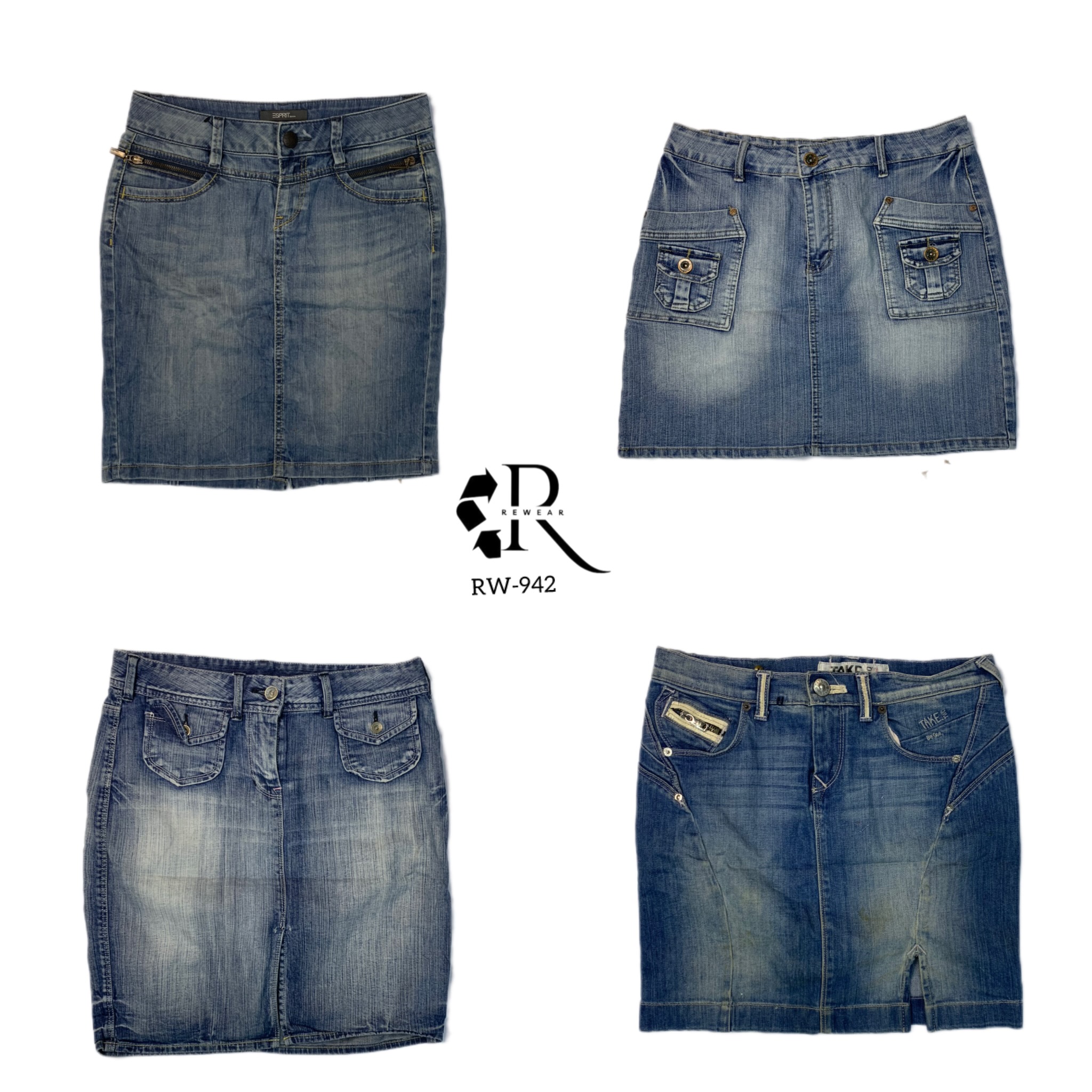 Y2K Britney Era Denim Midi Skirts (RW-942)