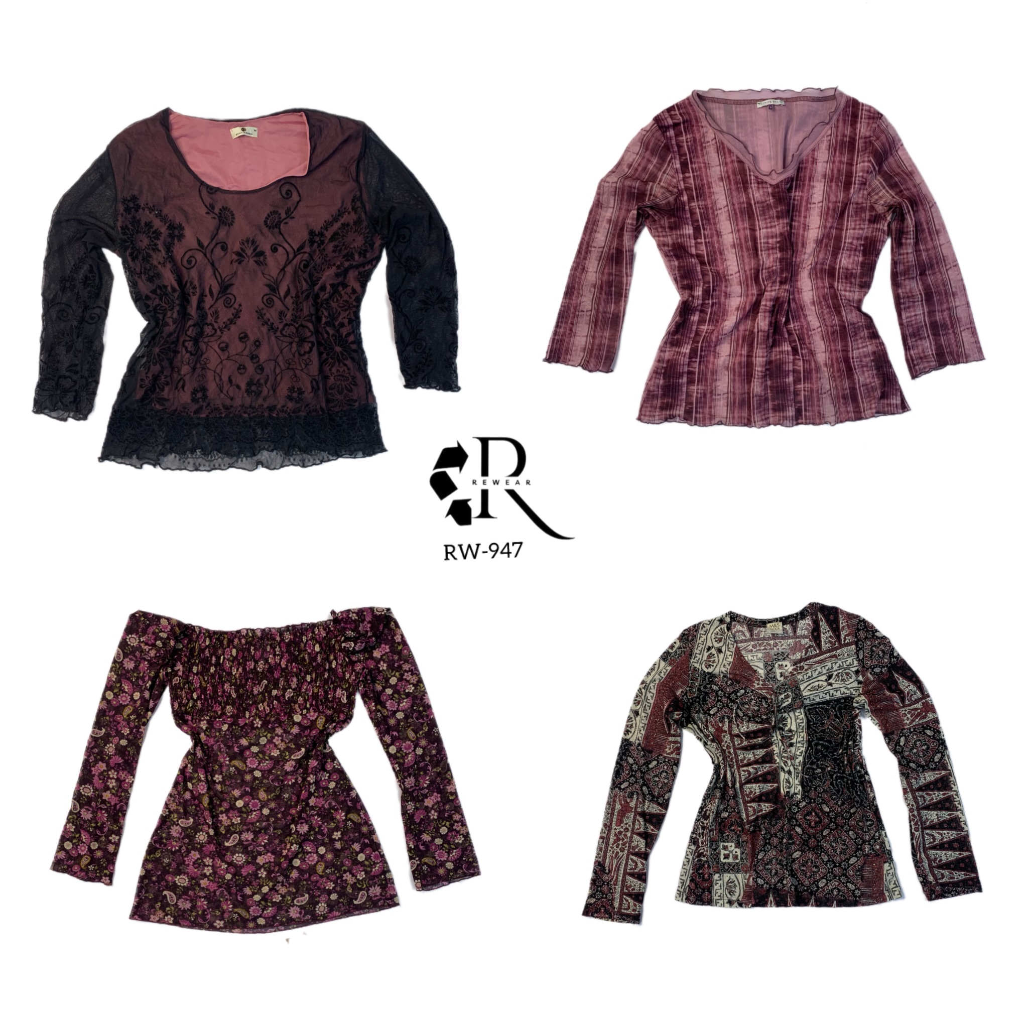 Y2K Black Gothic Full sleeve Tops (Rw-947)
