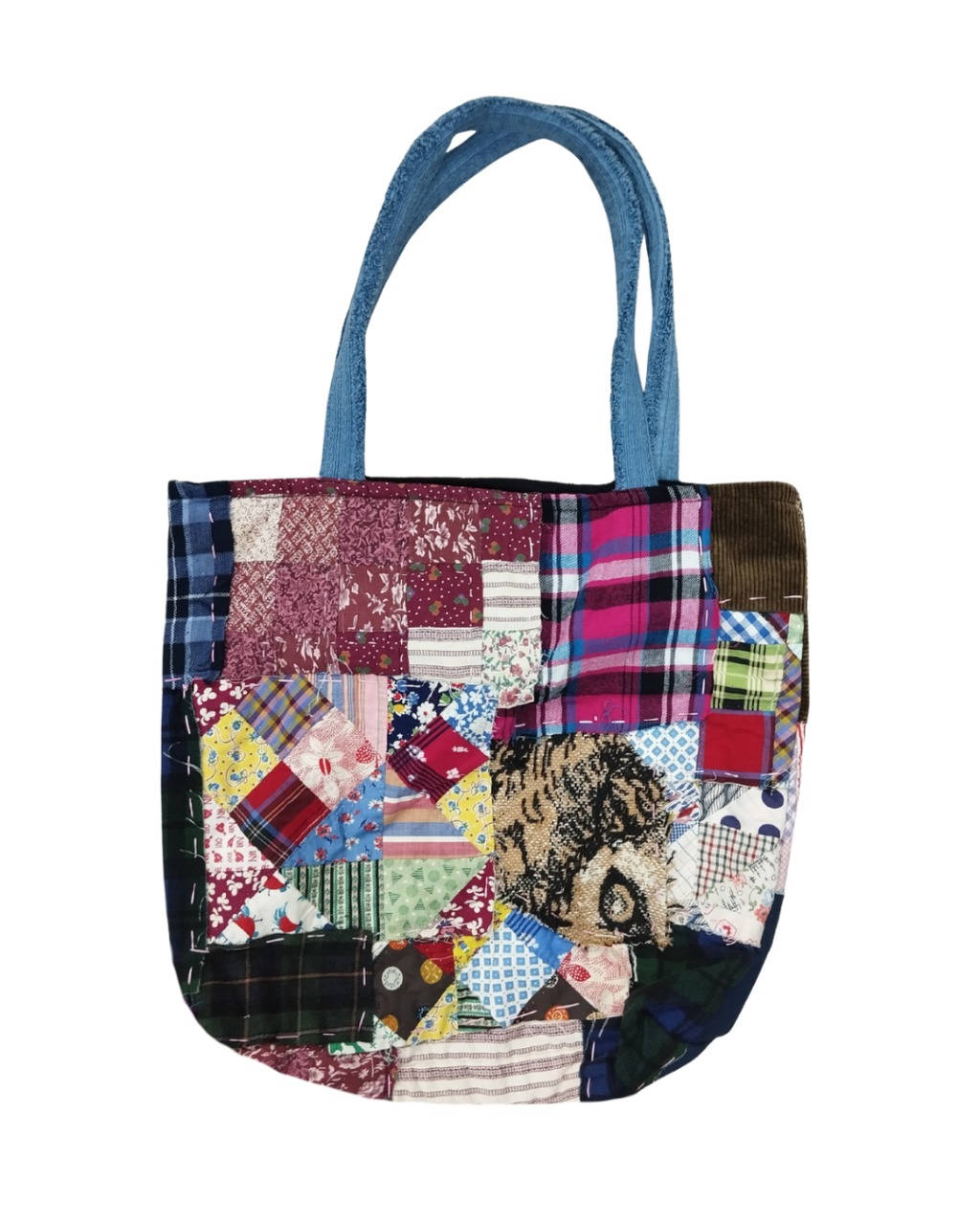 Upcycled Patchwork Tote Bag