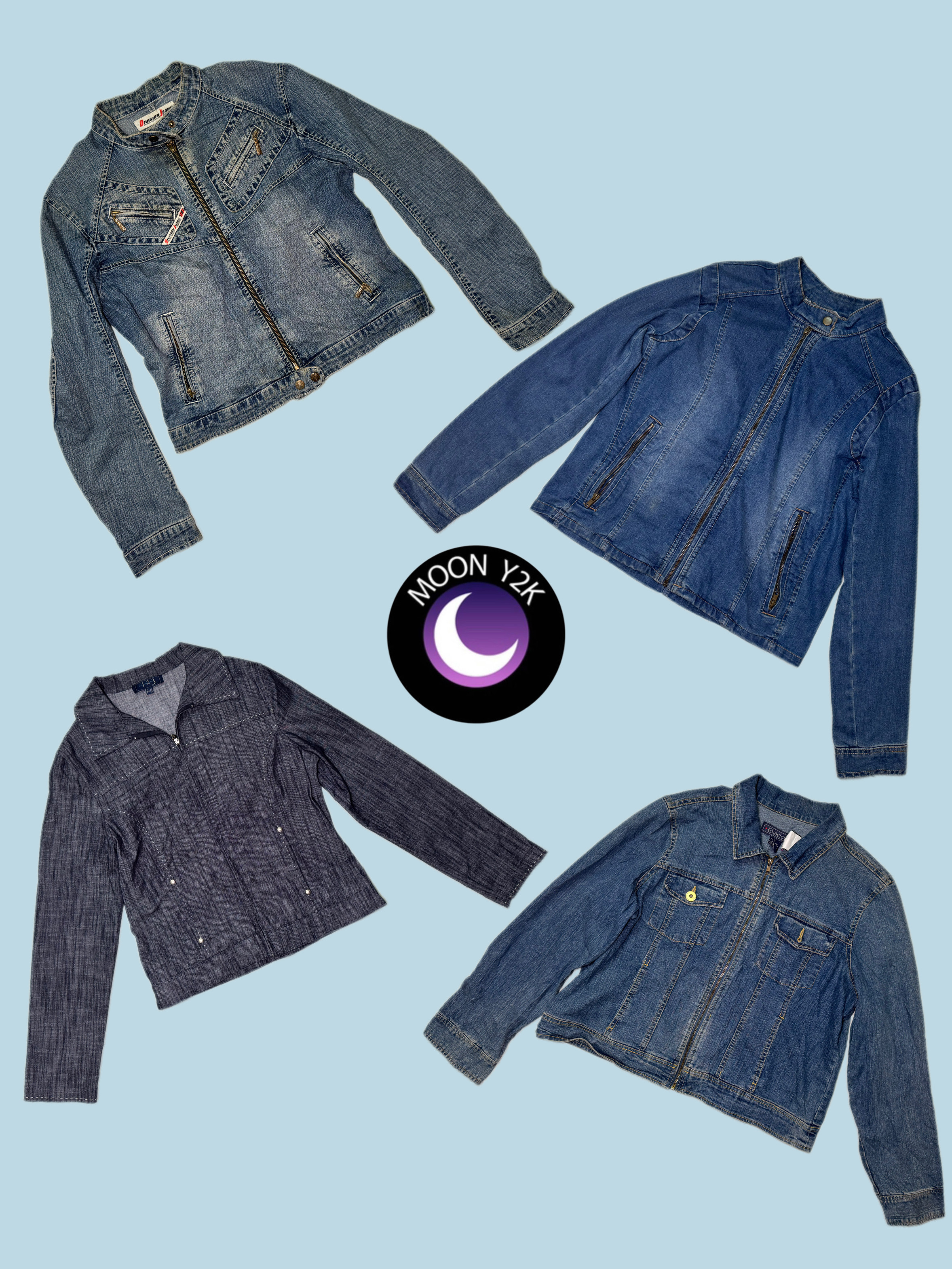 Y2K ZipUP denim jackets (M-705)