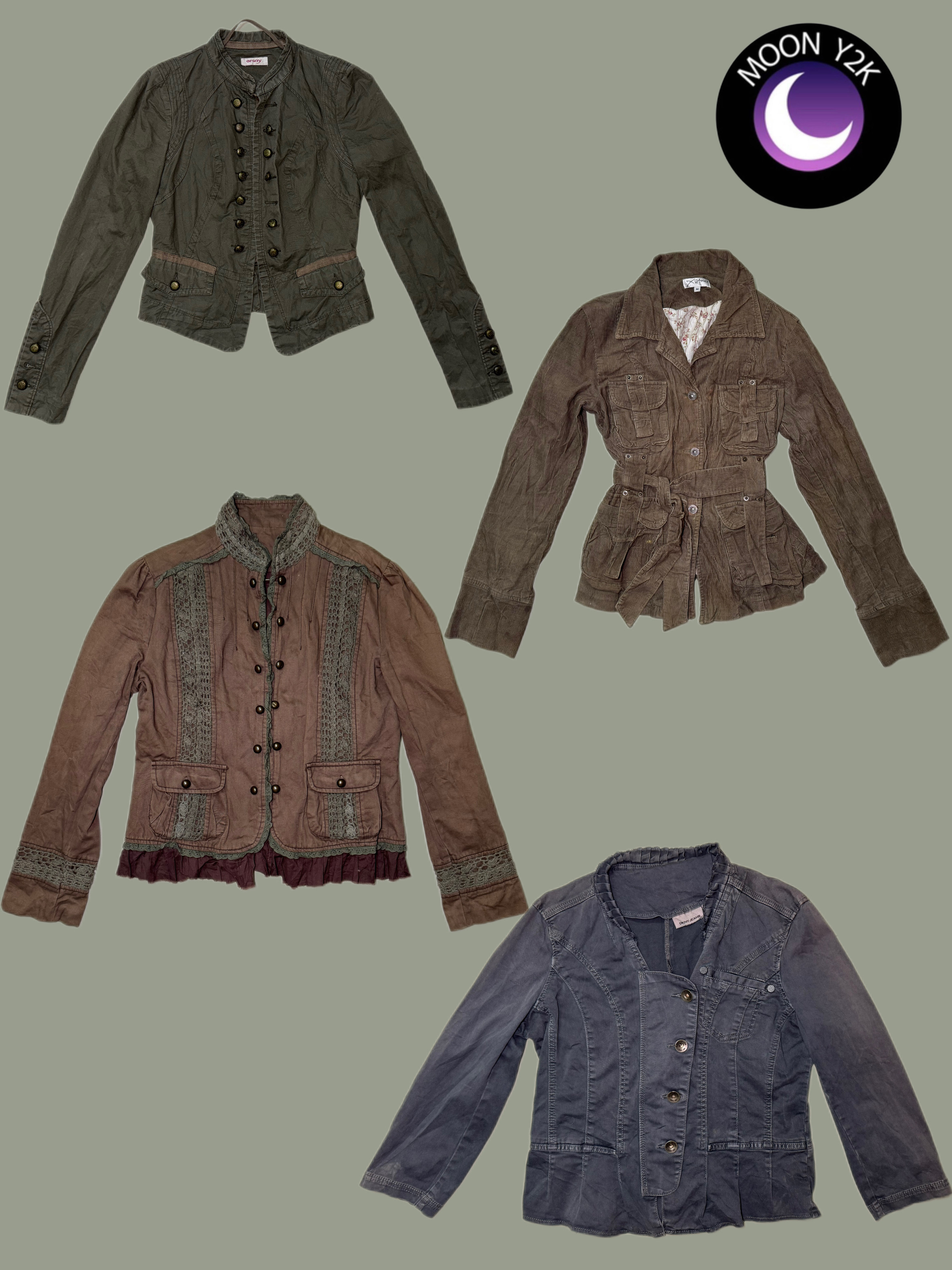 Y2K Cargo style unique jackets mix (M-704)