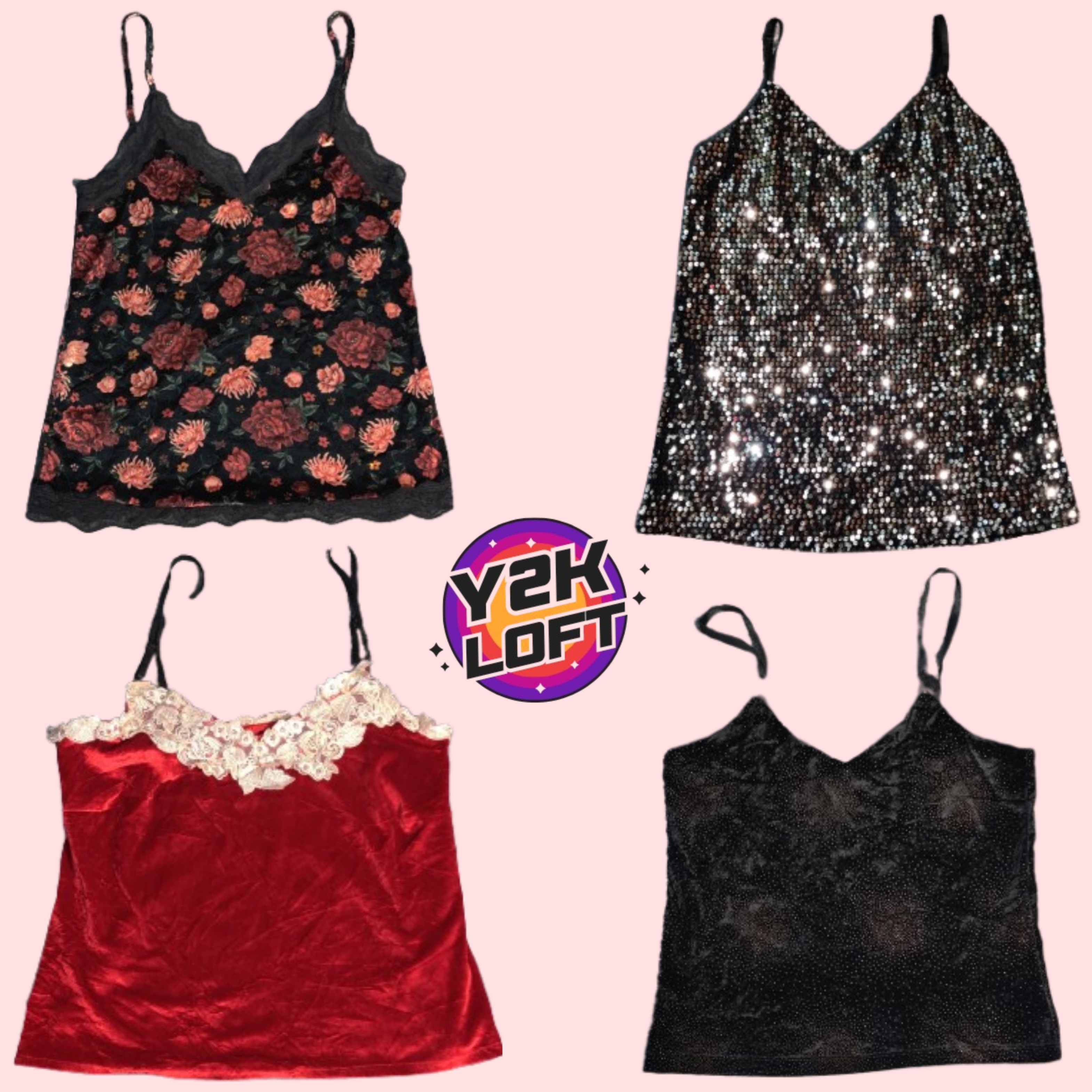 Y2K Love Story Cami Tops