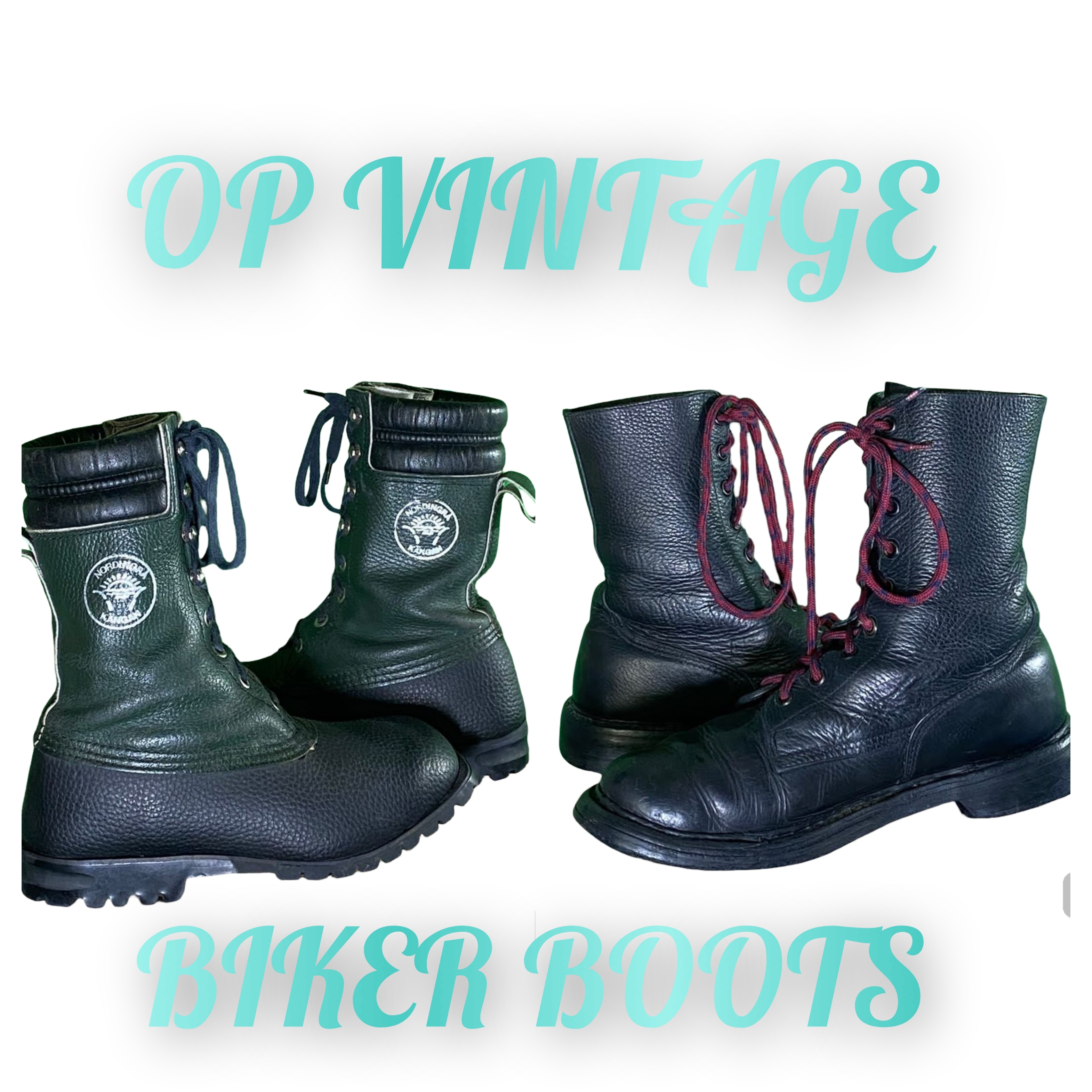 OP VINTAGE 0028 VINTAGE Biker boots
