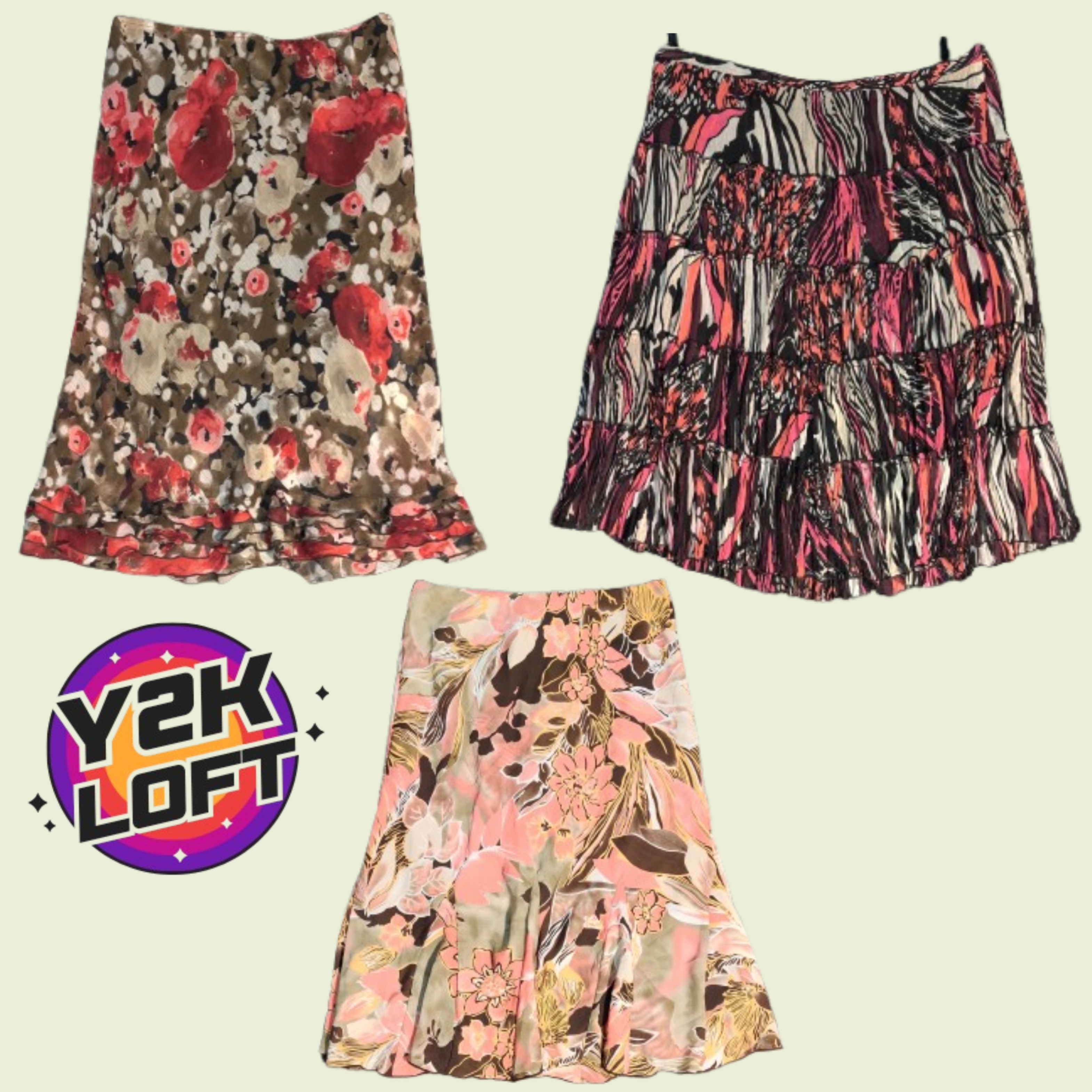 Y2K Hot Italian Nights Midi Skirts Mix
