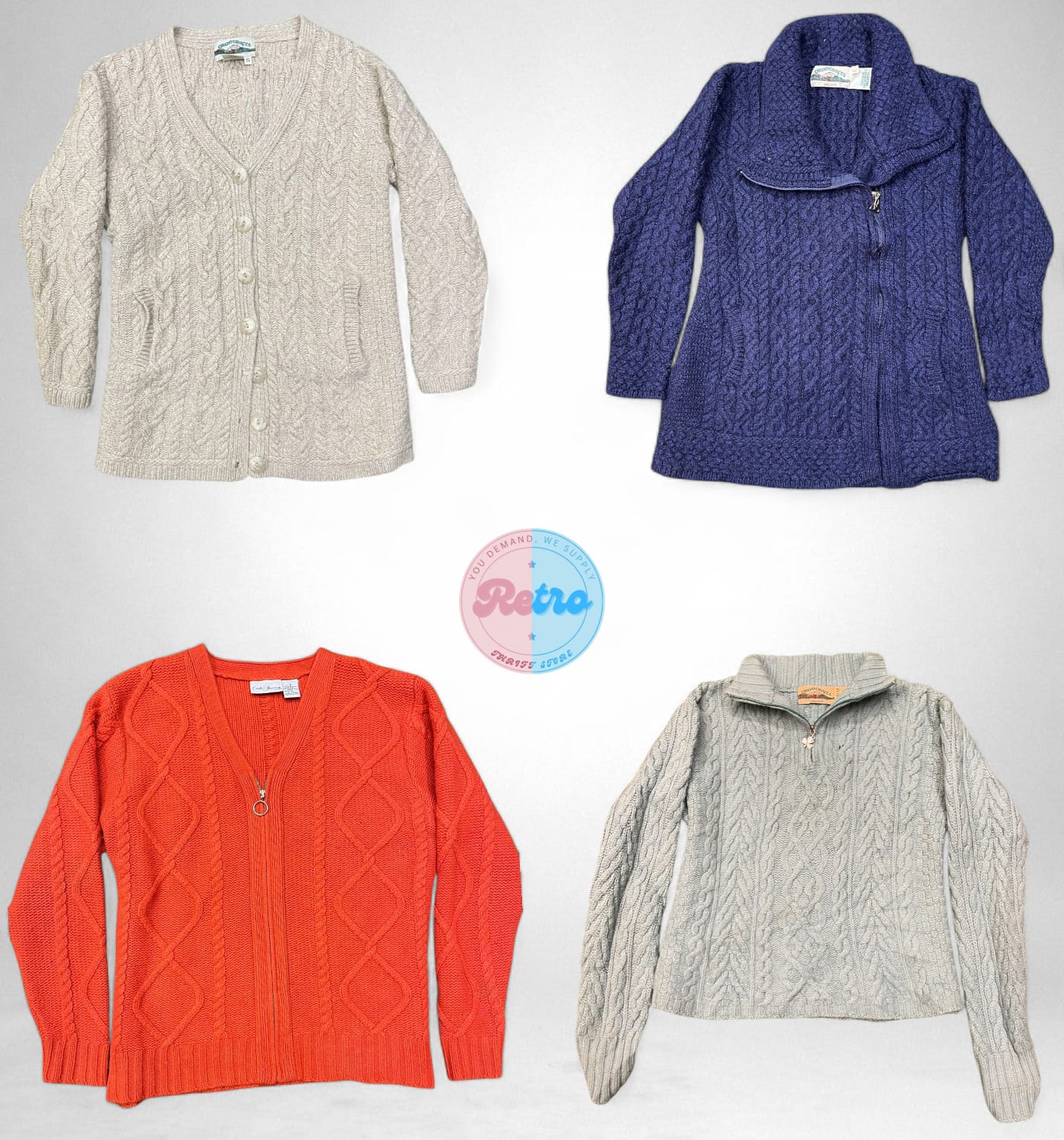 Y2K/ヴィンテージフィッシャーマンニットドリームズ (E)