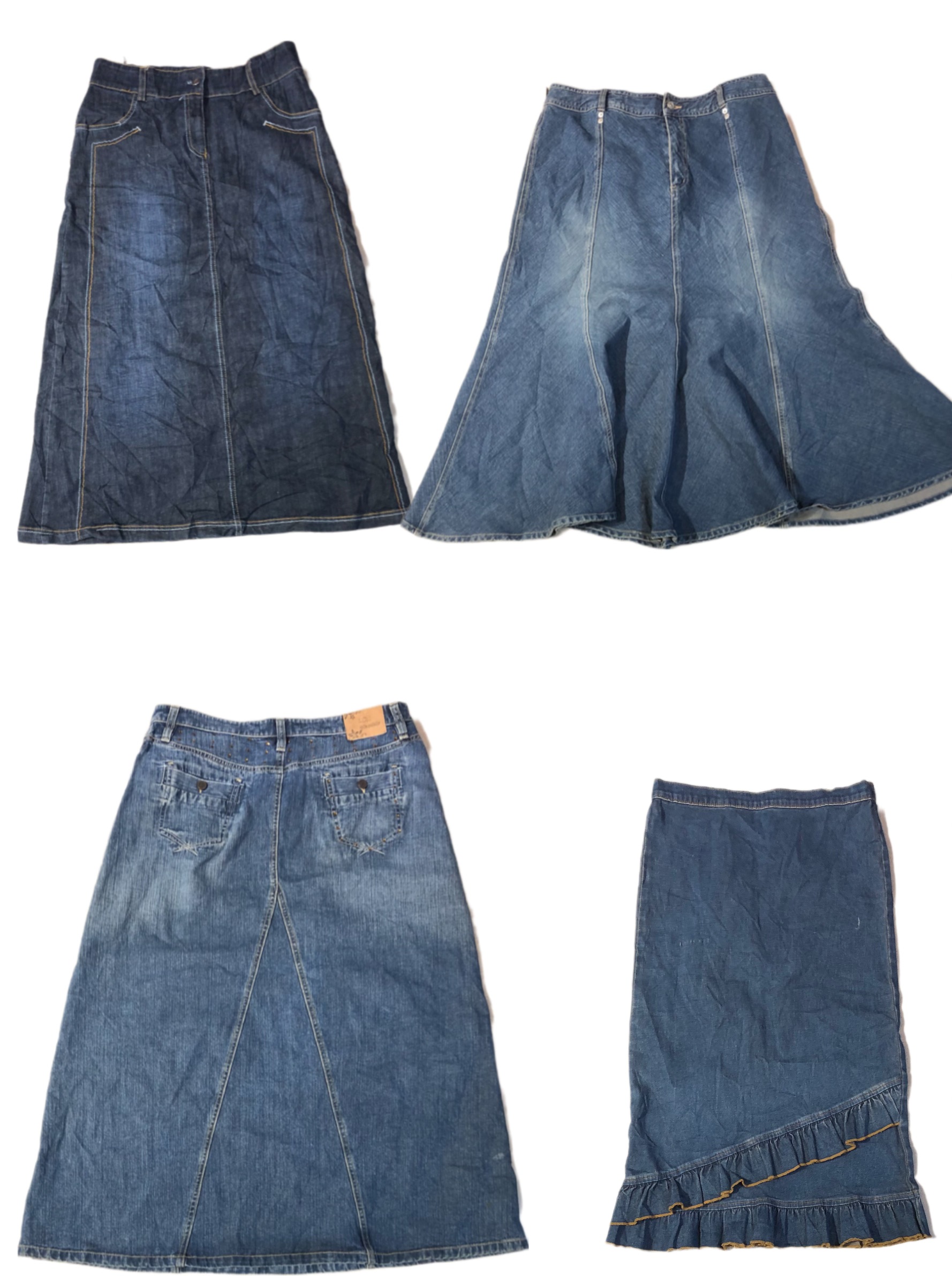 Denim Maxi Skirts